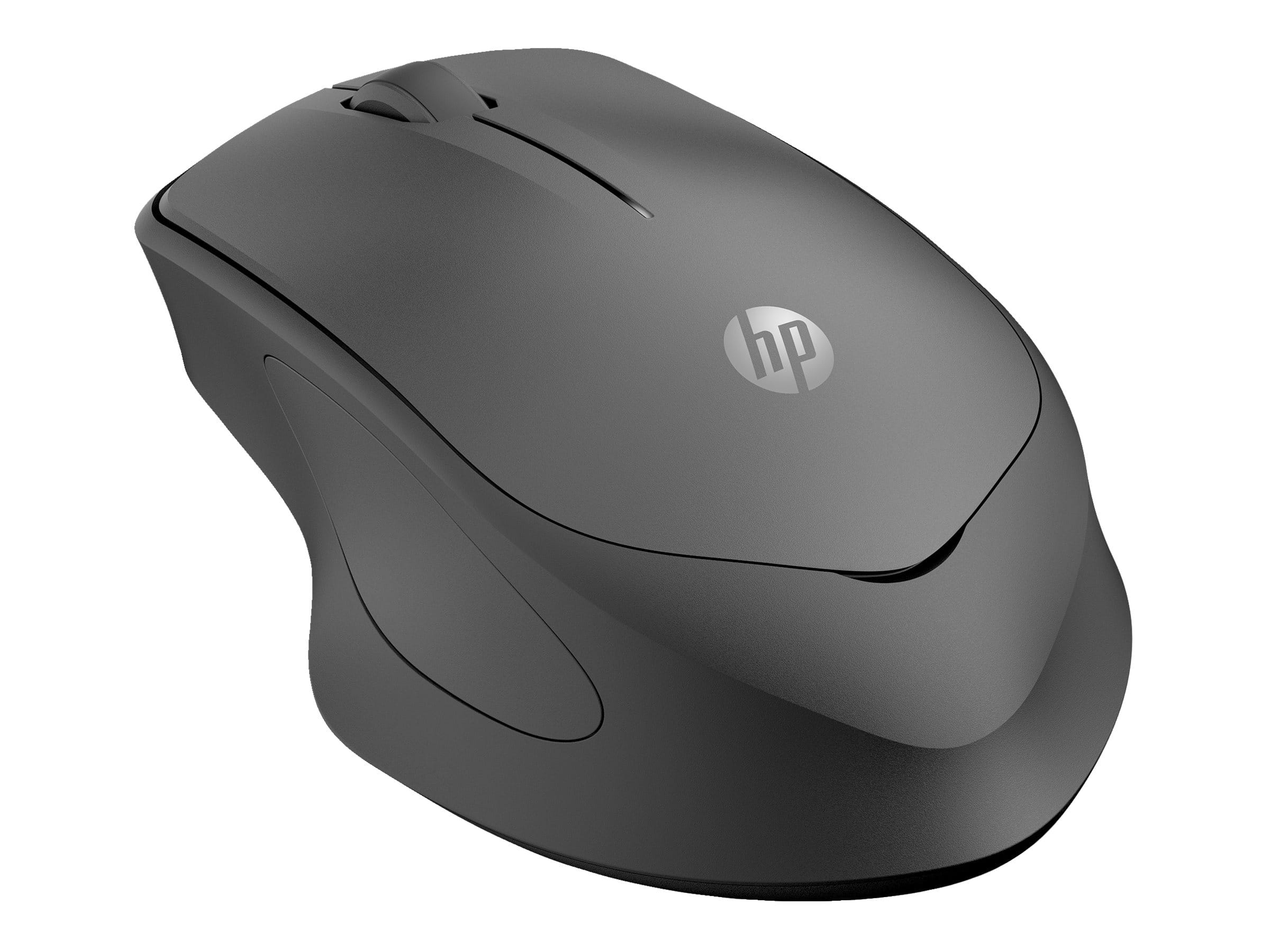 HP 285 Silent - Maus - ergonomisch - optisch - kabellos - 2.4 GHz - kabelloser Empfänger (USB)