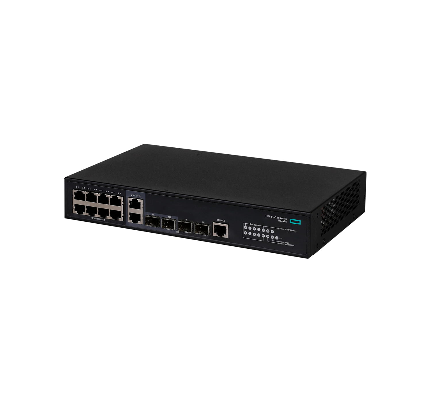 HPE FlexNetwork 5140 8G 2SFP 2XGT Combo EI - Switch - managed - PoE