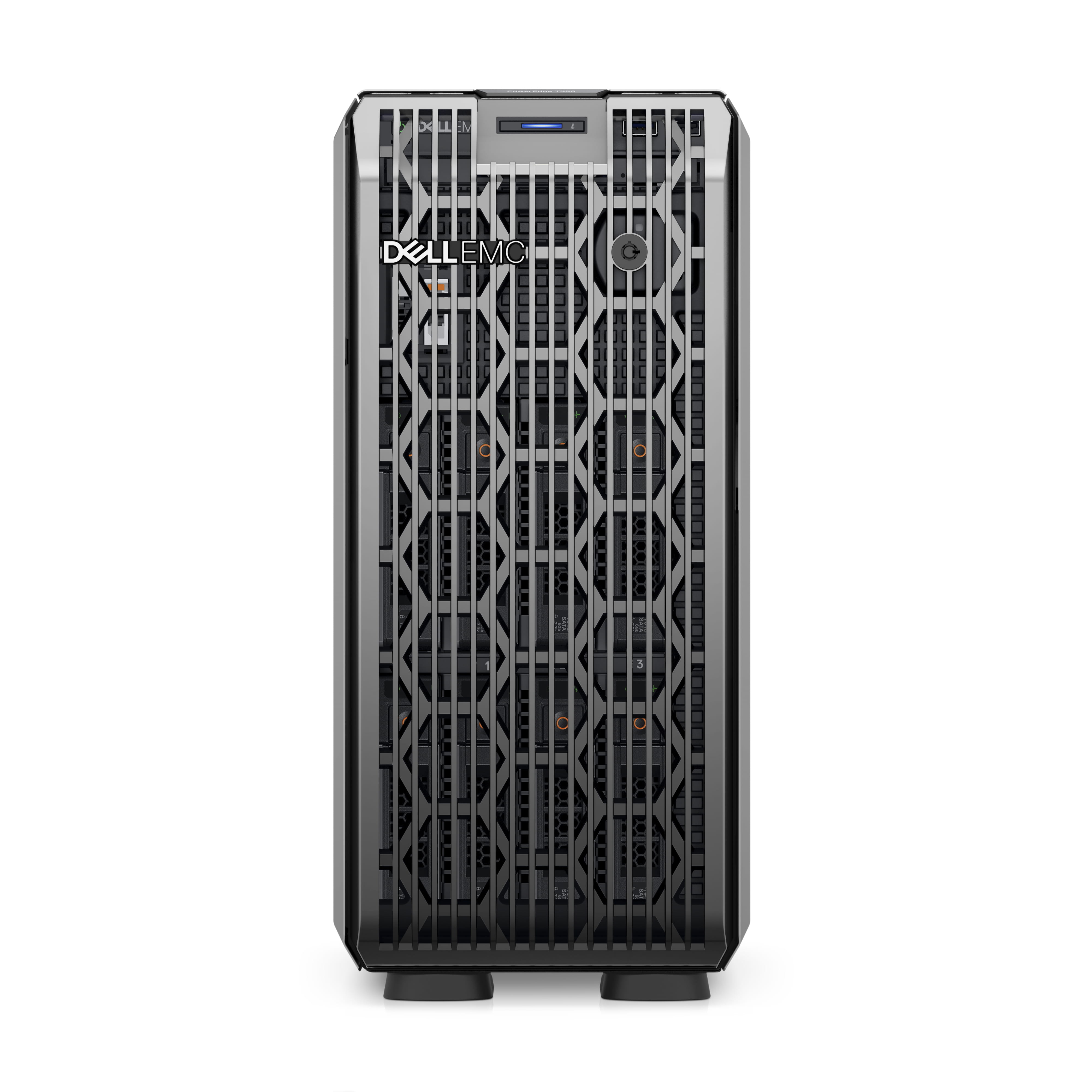 Dell PowerEdge T350 - Server - Tower - 1-Weg - 1 x Xeon E-2334 / 3.4 GHz - RAM 16 GB - SAS - Hot-Swap 8.9 cm (3.5")