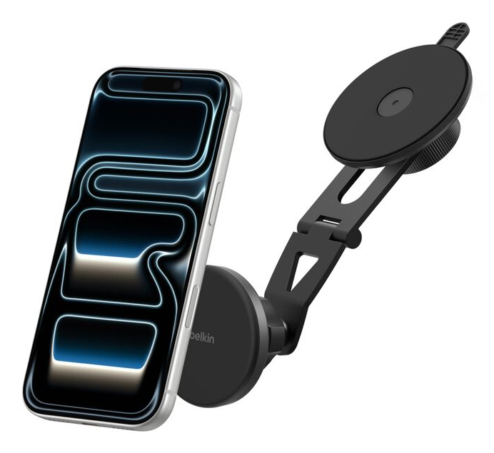 Belkin BoostCharge - Kfz-Halterung für induktives Laden - magnetisch - (kabelloses Auto-Ladegerät, Kfz-Netzteil)