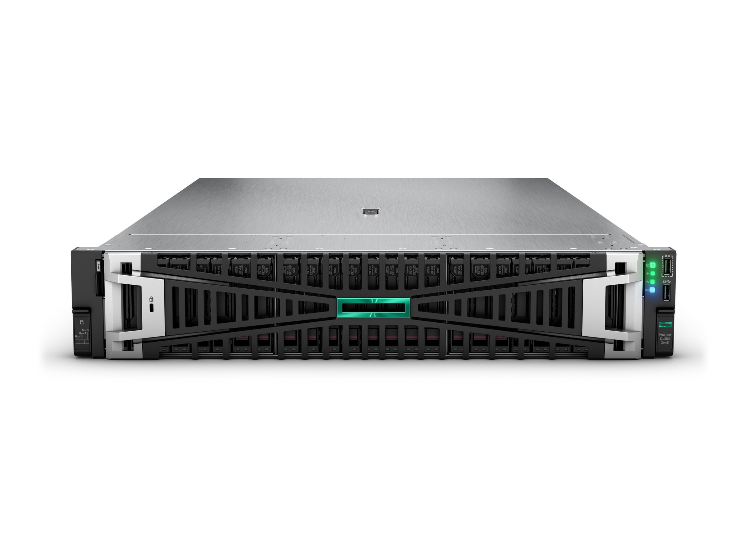 HPE ProLiant DL380 Gen11 - Server - Rack-Montage - 2U - zweiweg - 1 x Xeon Silver 4516Y+ / 2.2 GHz - RAM 64 GB - SATA/SAS/NVMe - Hot-Swap 6.4 cm (2.5")