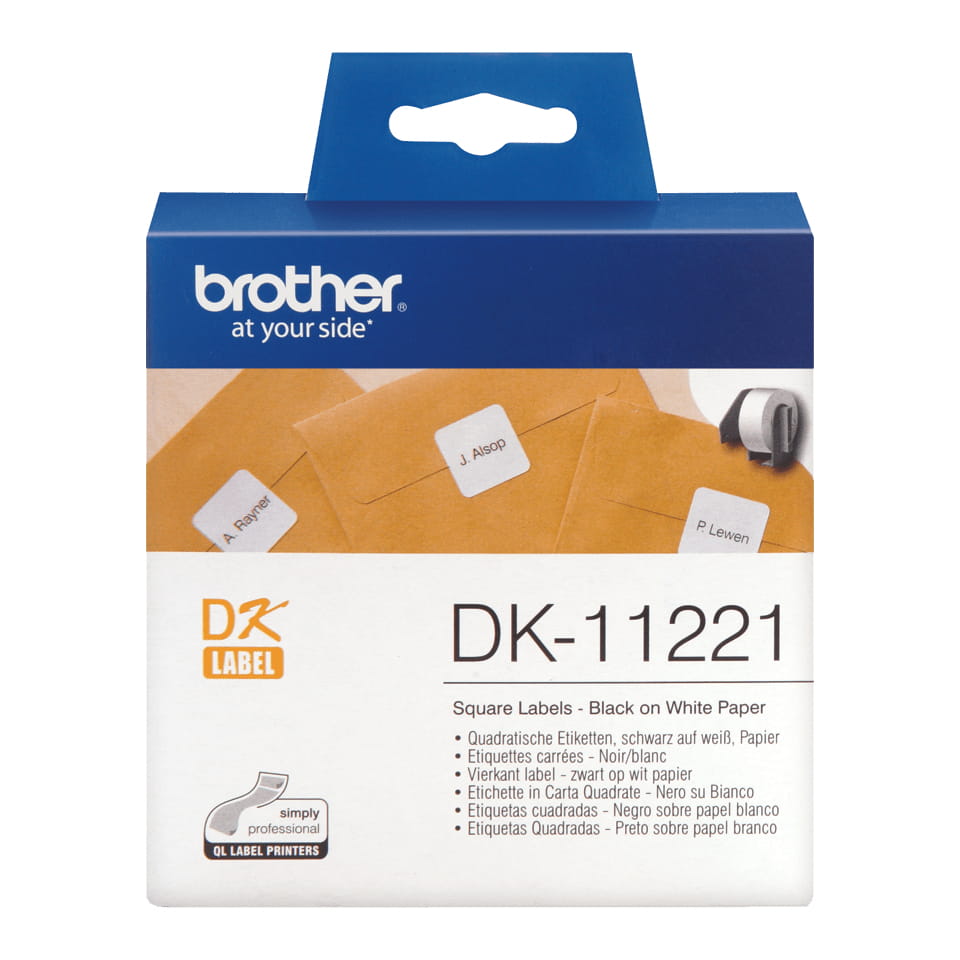 Brother DK-11221 - Schwarz auf Weiß - 23 x 23