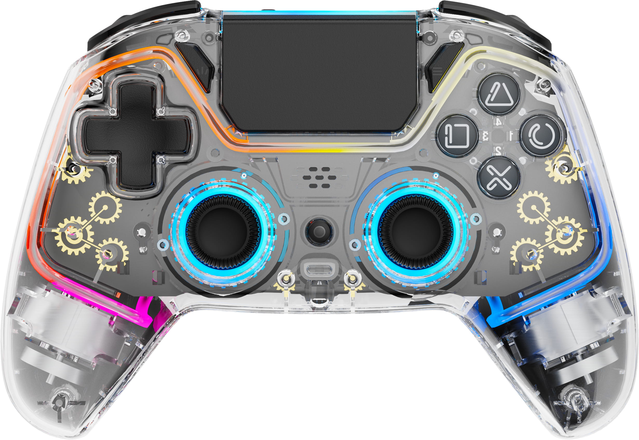 Deltaco Gaming GAM-169-T, Gamepad, Android, Nintendo Switch, PC, PlayStation 4, iOS, D-Pad, Richtungstasten, Makro-Taste, Verkabelt & Kabellos, Bluetooth/USB, USB Typ-C