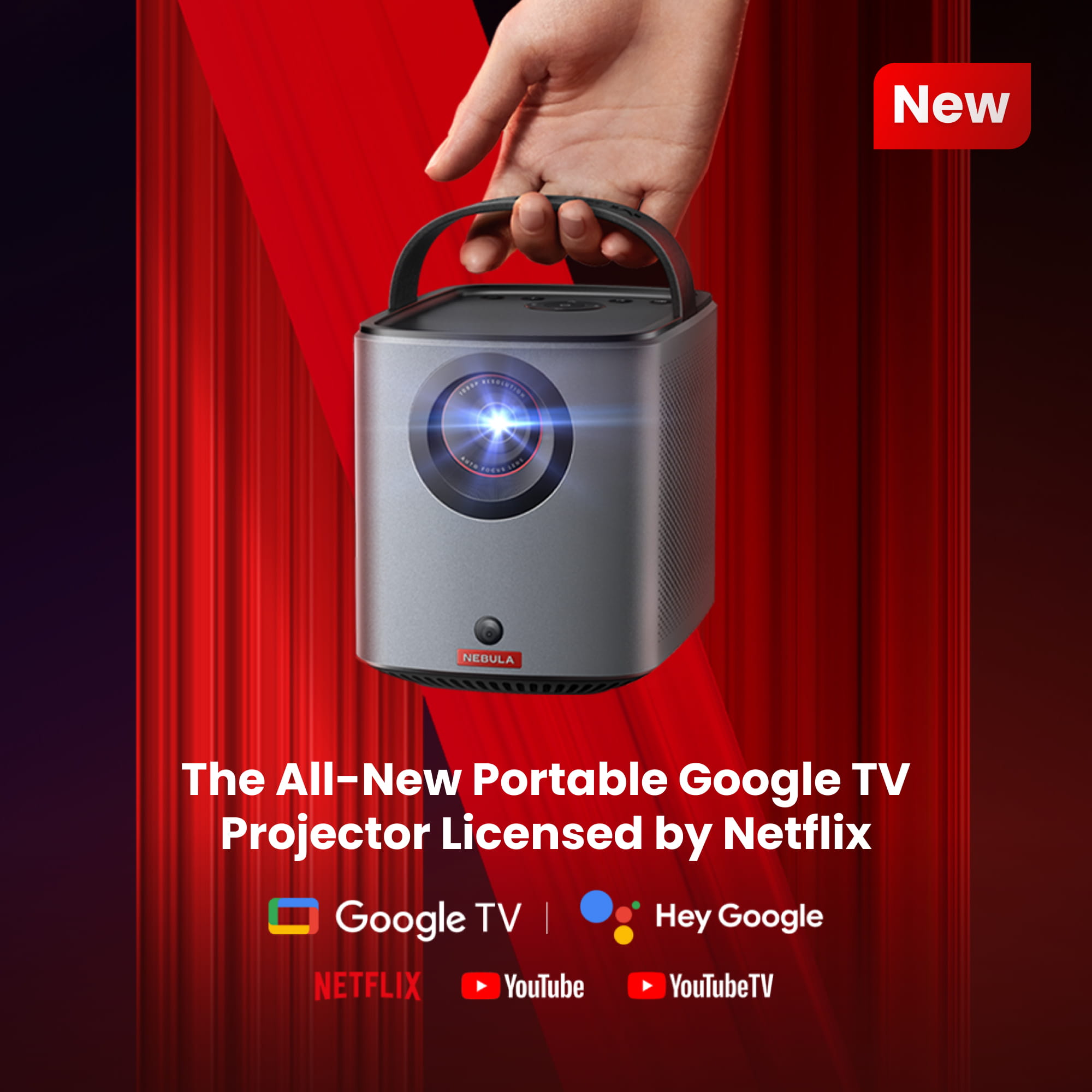 ANKER Nebula X1 - DLP-Projektor - Laser - 3D - 3500