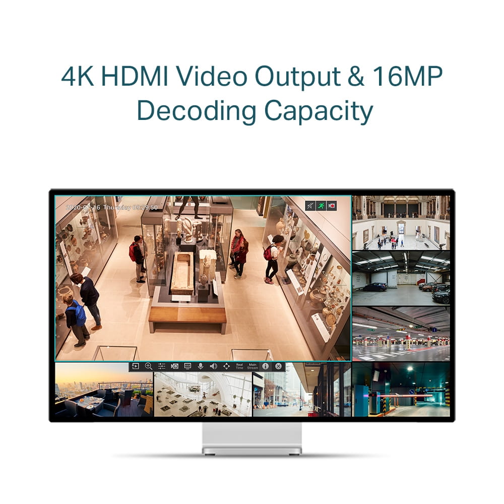 TP-LINK VIGI NVR1104H-4P V1 - NVR - 4 Kanäle