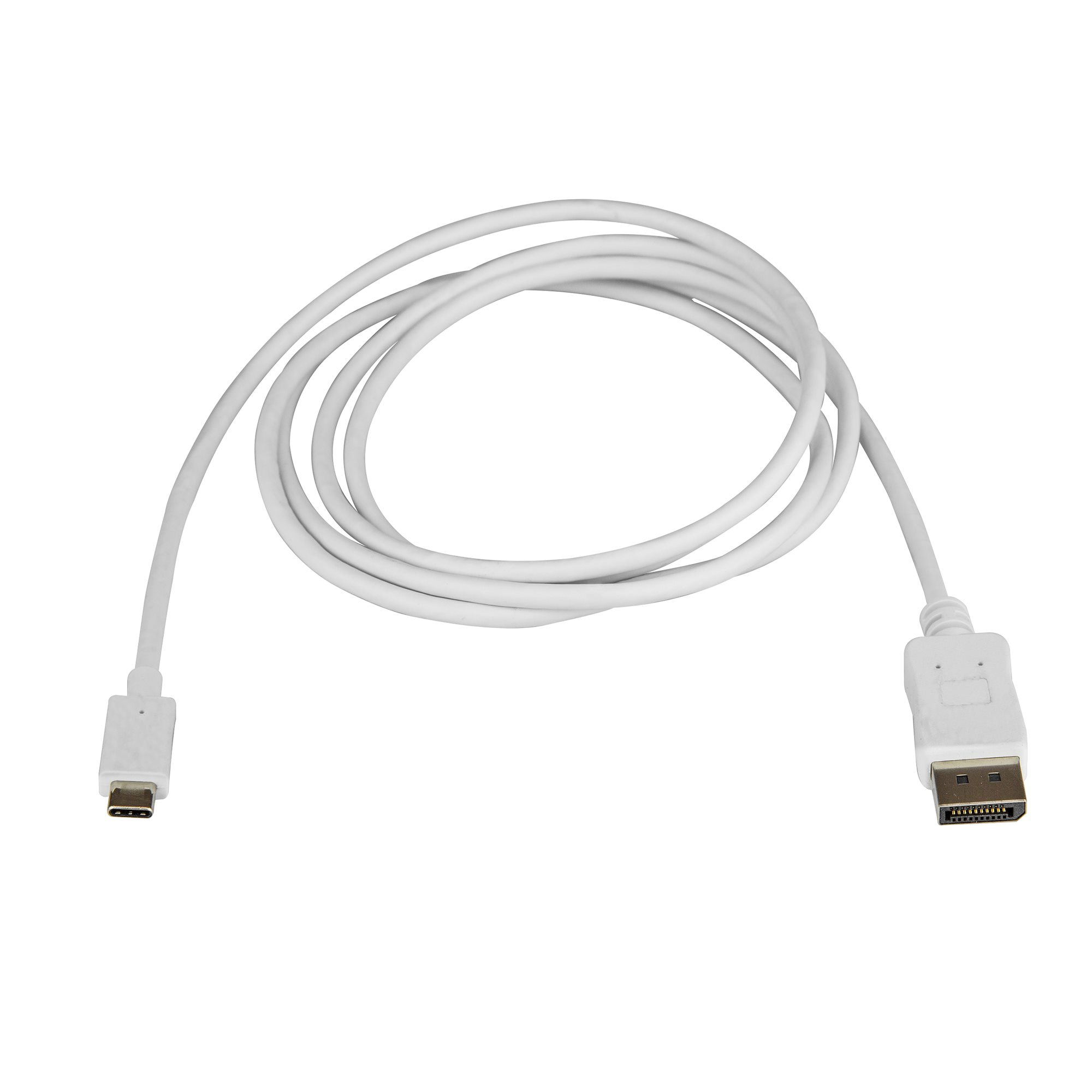 StarTech.com 1,8 m USB-C auf DisplayPort Adapter Kabel - 4K 60Hz - Weiß - DisplayPort-Kabel - USB-C (M)