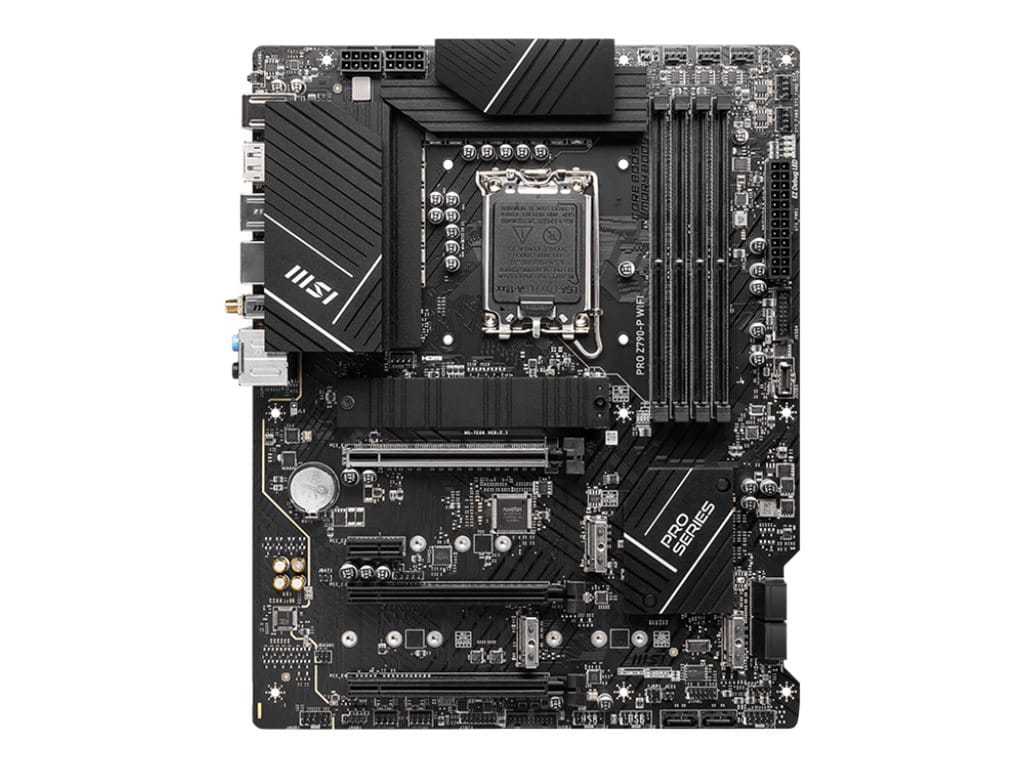 MSI PRO Z790-P WIFI - Motherboard - ATX - LGA1700-Sockel - Z790 Chipsatz - USB-C 3.2 Gen 2x2, USB 3.2 Gen 2, USB 3.2 Gen 1, USB-C 3.2 Gen2 - 2.5 Gigabit LAN, Wi-Fi 6, Bluetooth - Onboard-Grafik (CPU erforderlich)