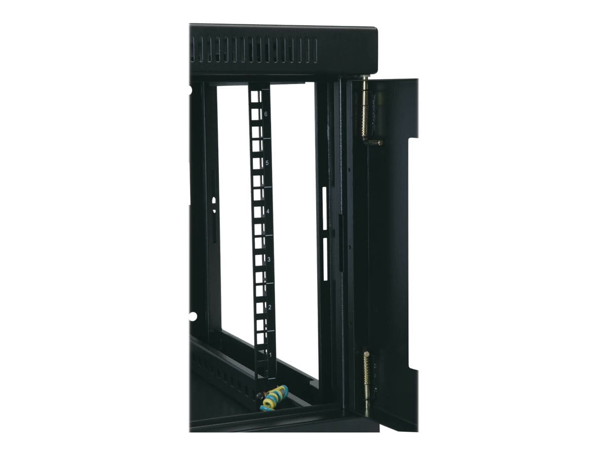 Tripp Eaton Tripp Lite Series 6U Wall Mount Rack Enclosure Server Cabinet Switch Depth Deep - Schrank Netzwerkschrank - geeignet für Wandmontage - Schwarz - 6U - 48.3 cm (19")