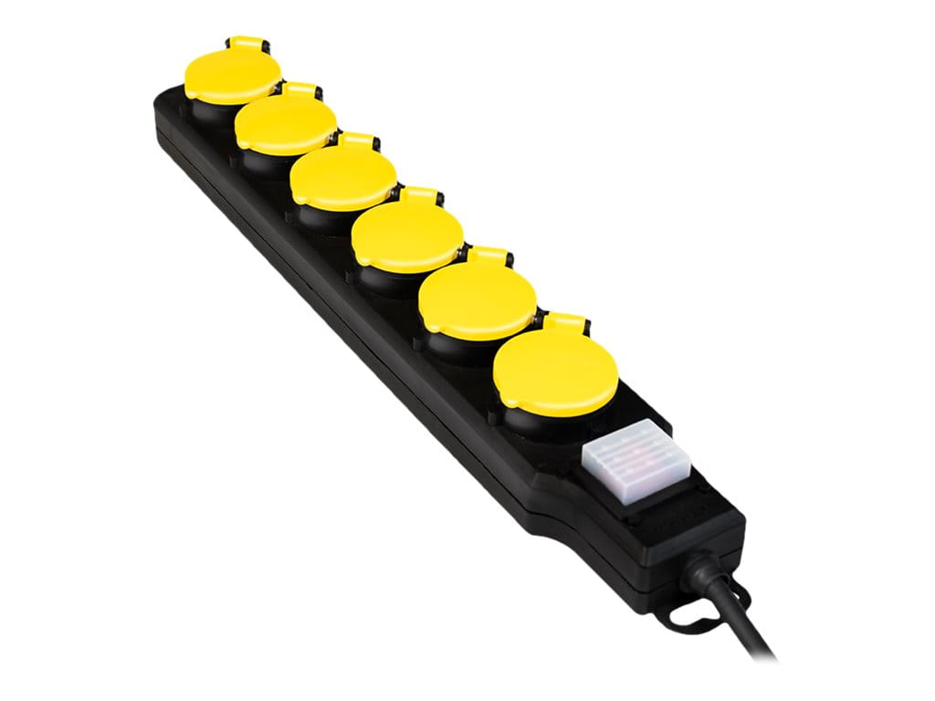 LogiLink Steckdosenleiste - Wechselstrom 250 V - 3680 Watt - Ausgangsanschlüsse: 6 (6 x Leistungs-CEE 7/3)