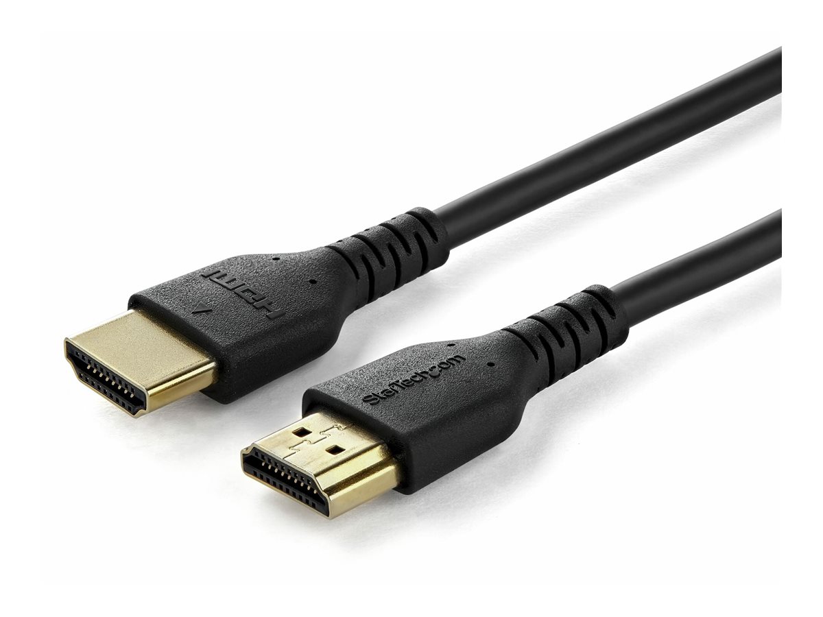 StarTech.com 1,5m Premium HDMI Kabel mit Ethernet, High Speed 4K Kabel - Premium Hochgeschwindigkeit - HDMI-Kabel mit Ethernet - HDMI männlich zu HDMI männlich - 1.5 m - abgeschirmt - Schwarz - passiv, 4K60Hz (4096 x 2160)