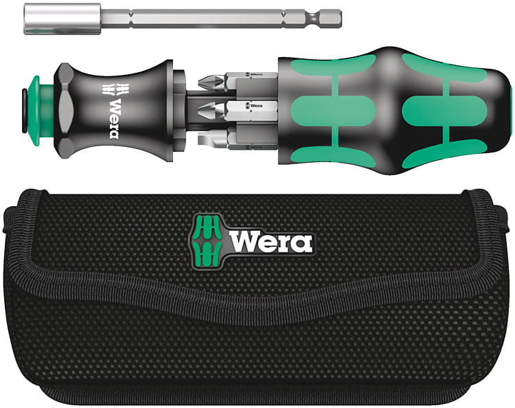 Wera Kraftform Kompakt 28 - Handhalter mit Bit- und Adapterset