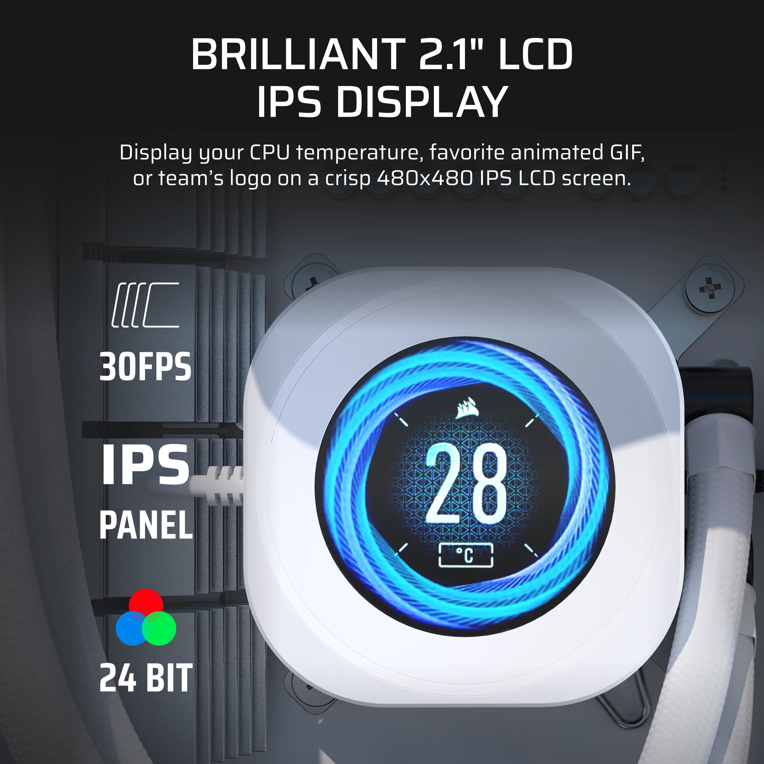 Corsair NAUTILUS RS - LCD-Bildschirmmodul für