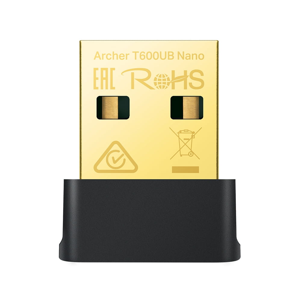 TP-LINK ARCHER T600UB NANO, Kabellos, USB, WLAN, 433 Mbit/s, Schwarz