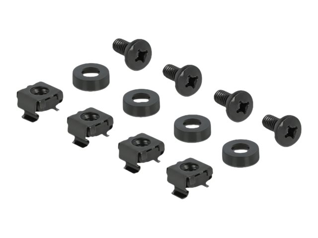 Delock Kabelführungspanel mit Bürste - Grau - 2U - 25.4 cm (10")