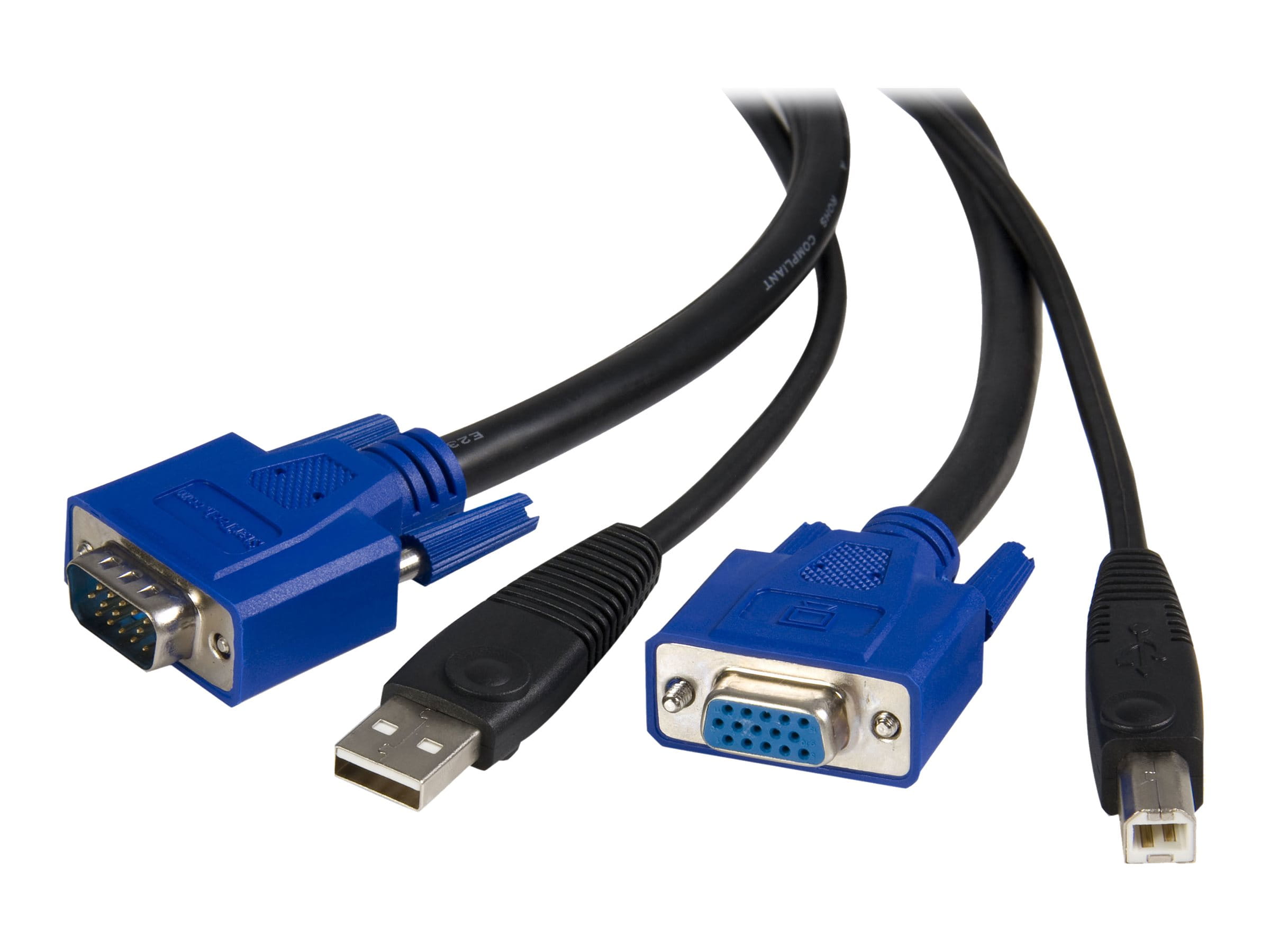 StarTech.com StarTech SVUSB2N1_10 Universal USB VGA KVM Kabel (3m, 2-in-1)