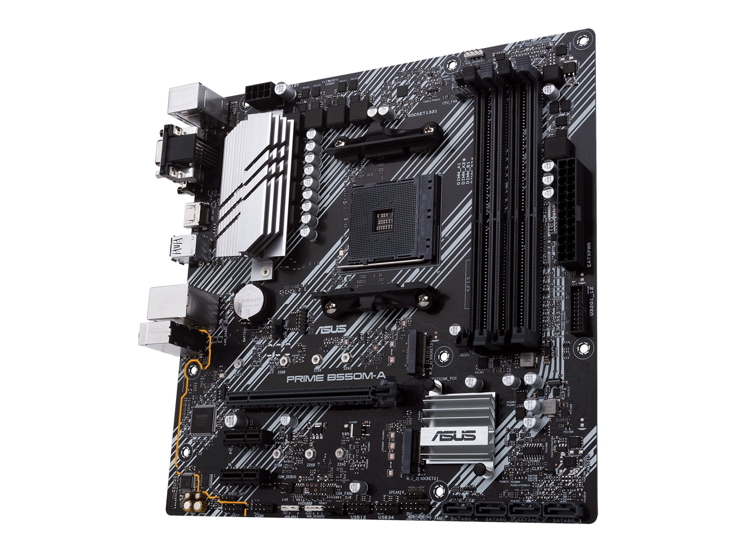 ASUS PRIME B550M-A - Motherboard - micro ATX - Socket AM4 - AMD B550 Chipsatz - USB 3.2 Gen 1, USB 3.2 Gen 2 - Gigabit LAN - Onboard-Grafik (CPU erforderlich)