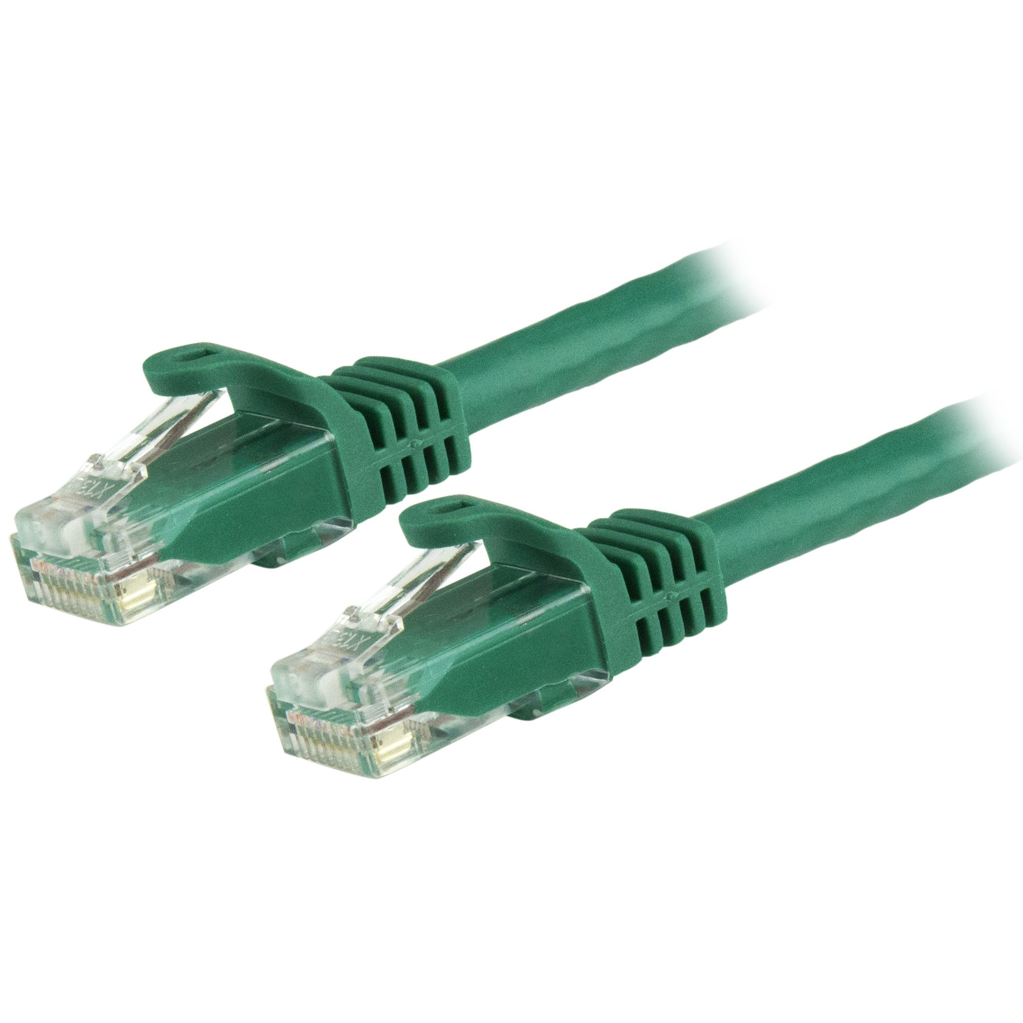 StarTech.com 5m CAT6 Ethernet Cable, 10 Gigabit Snagless RJ45 650MHz 100W PoE Patch Cord, CAT 6 10GbE UTP Network Cable w/Strain Relief, Green, Wiring is UL Certified/TIA - Category 6 - 24AWG (N6PATC5MGN)