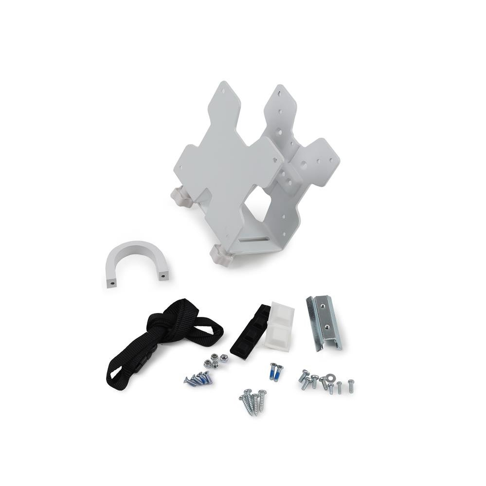 Ergotron Mini-PC-Halterung - unter Tisch montierbar, Pfosten montierbar, an Wandschiene montierbar, VESA-Halterung montierter