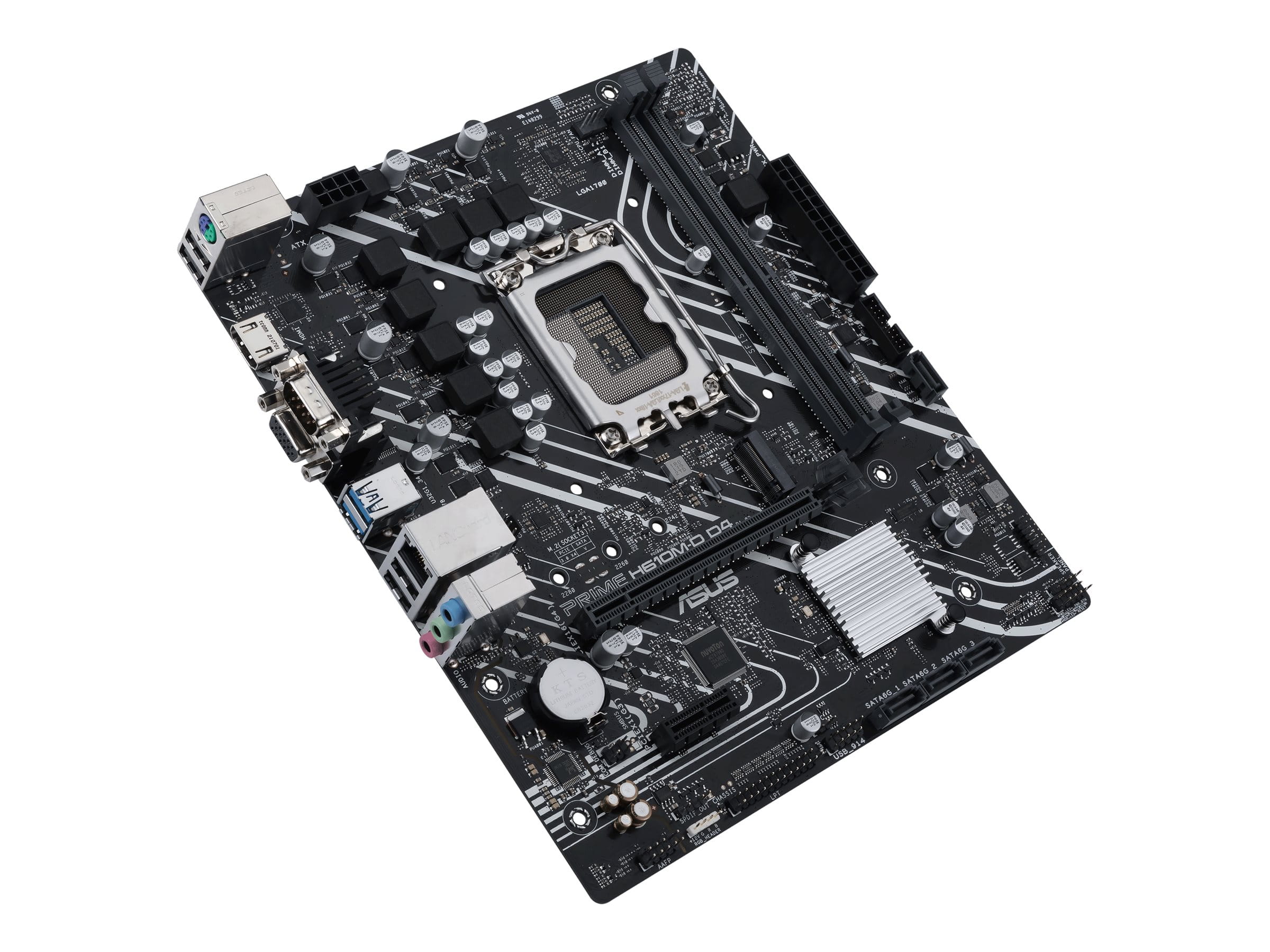ASUS PRIME H610M-D D4 - Motherboard - micro ATX - LGA1700 Sockel - H610 Chipsatz - USB 3.2 Gen 1 - Gigabit LAN - Onboard-Grafik (CPU erforderlich)