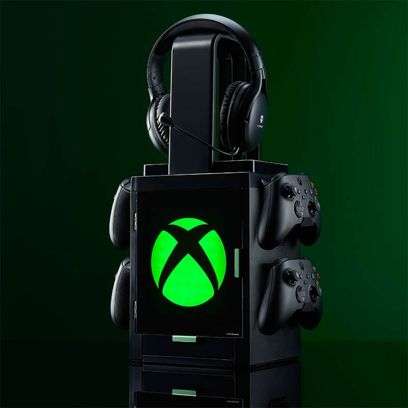 Numskull Games Official Xbox Gaming Locker, Diskettenhalter für Spiele, Xbox, Schwarz, Kabelgebunden
