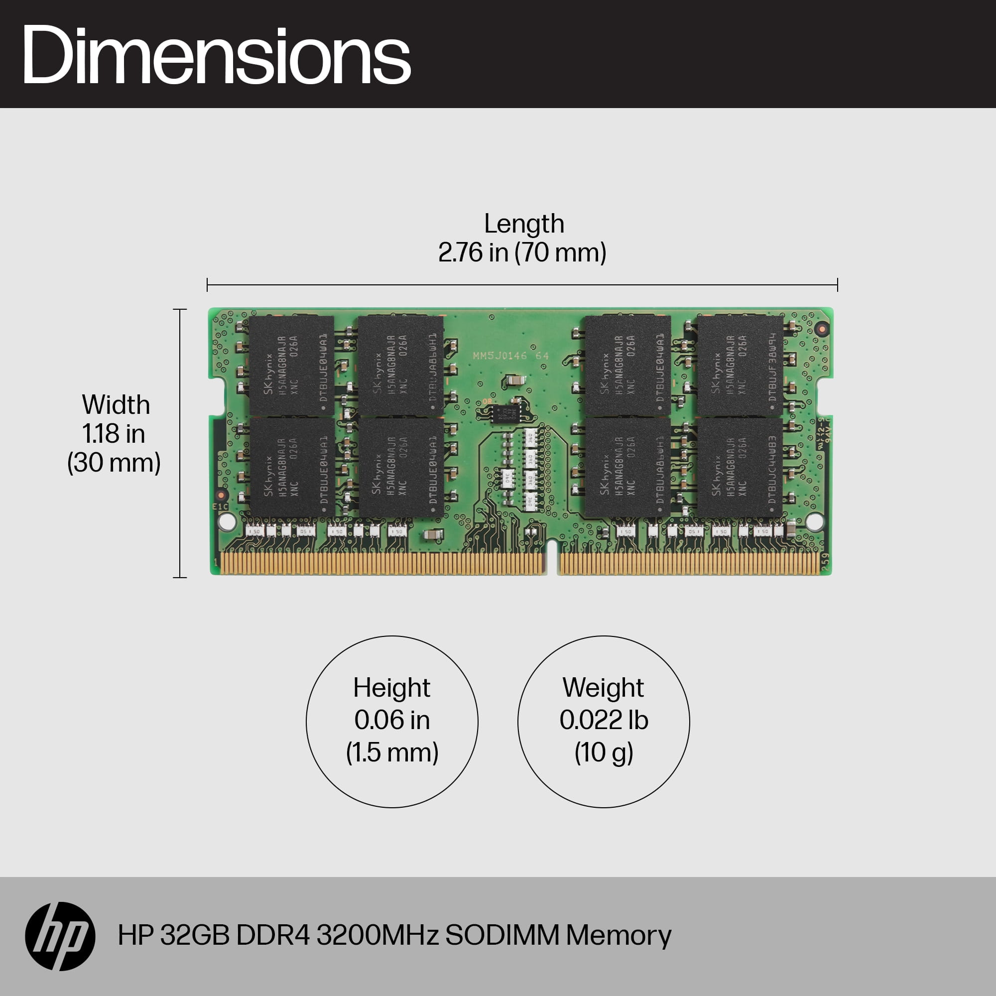 HP  DDR4 - Modul - 8 GB - SO DIMM 260-PIN