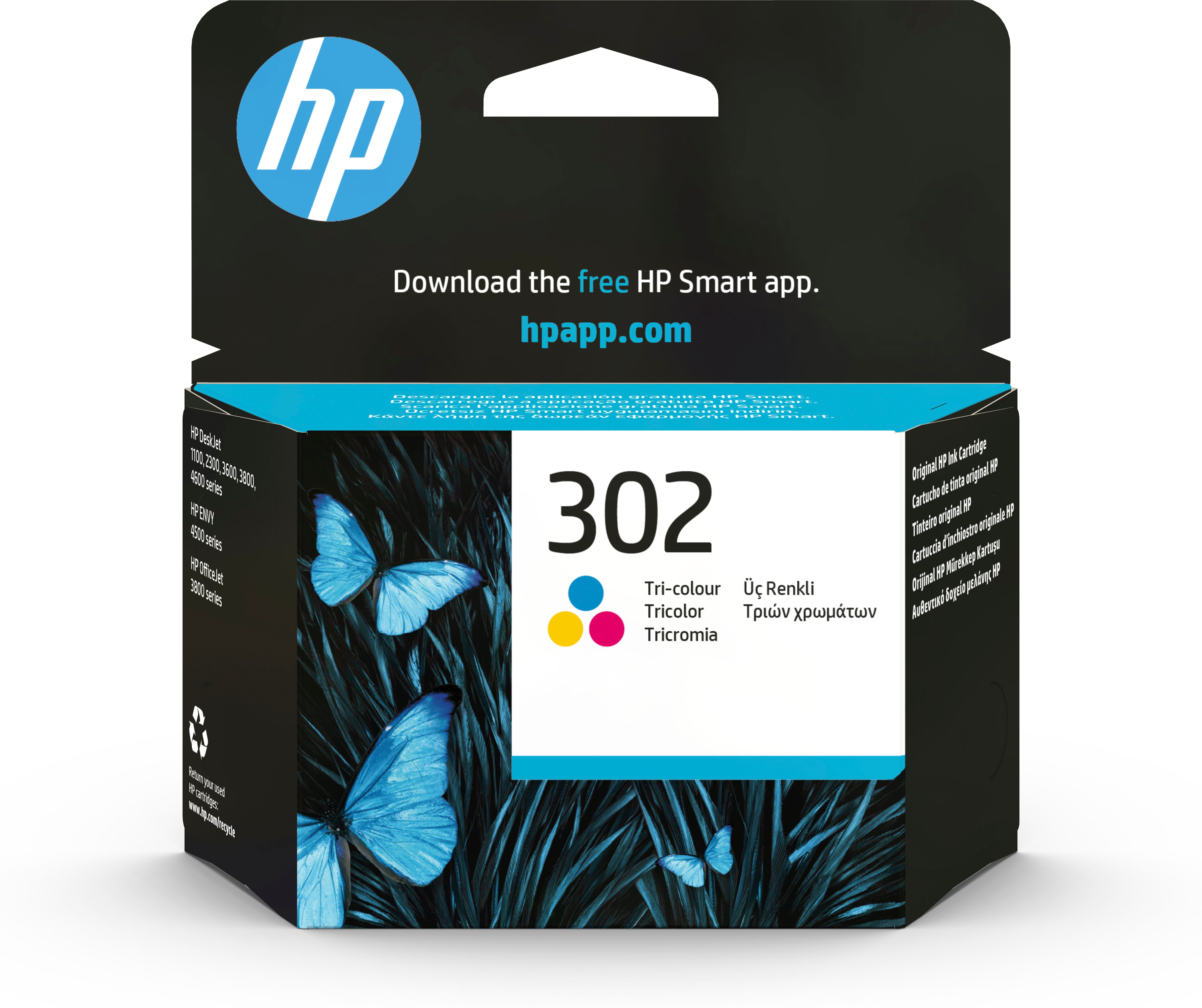 HP 302 - 4 ml - Farbe (Cyan, Magenta, Gelb)