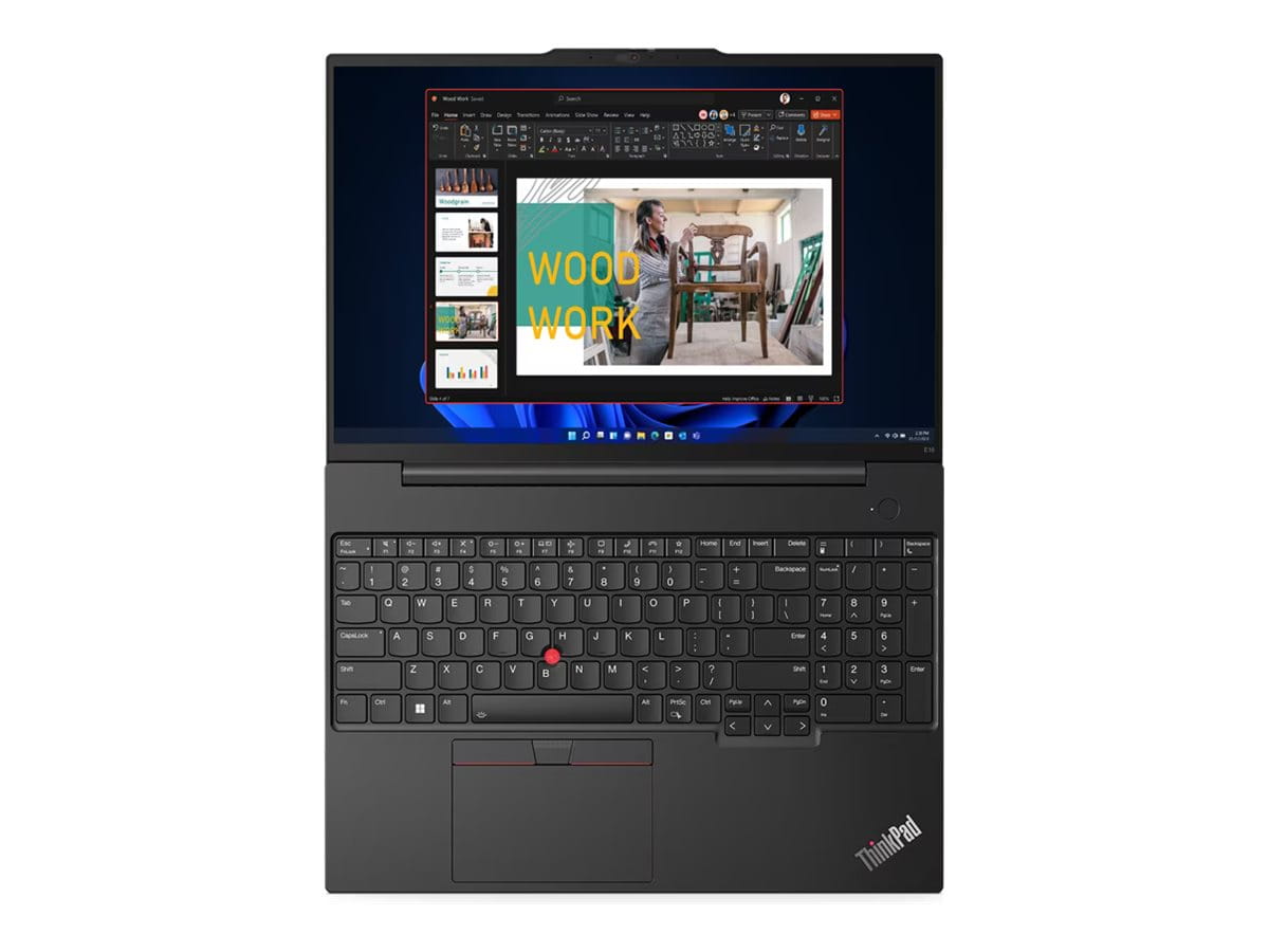 Lenovo ThinkPad E16 Gen 1 21JN Intel Core i5 1335U / 1.3 GHz - Win 11 Pro - Intel Iris Xe Grafikkarte - 16 GB RAM - 512 GB SSD - 40.6 cm (16")