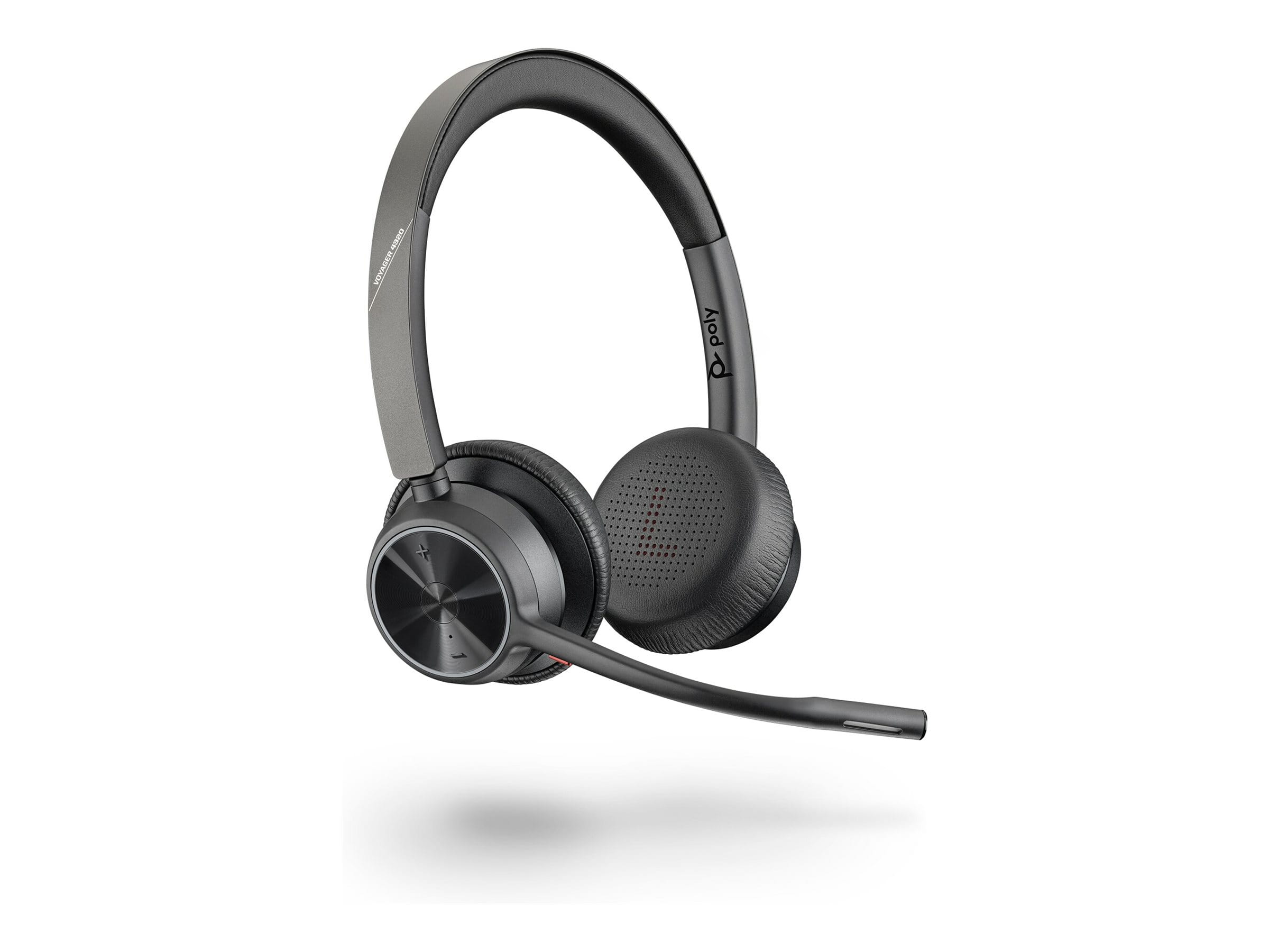 Poly HP Poly Voyager 4320 USB-A Headset +BT700 Dongle, Kabellos, Büro/Callcenter, 20 - 20000 Hz, 122 g, Kopfhörer, Schwarz
