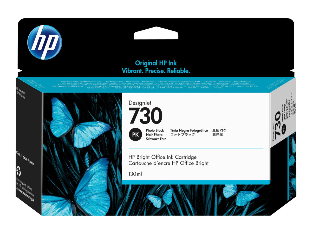 HP 730 - 130 ml - Photo schwarz - original - DesignJet