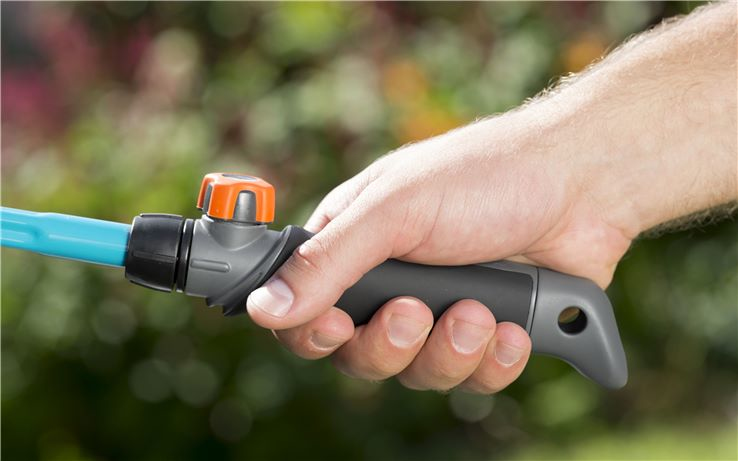 Gardena Combisystem-Kleinbesen, Handrechen, Schwarz, Türkis, Stahl, Kunststoff, Schwarz, 1 Stück(e)