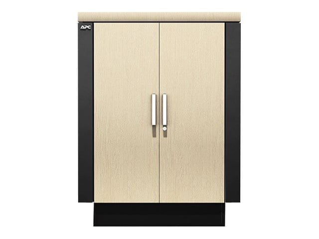 APC NetShelter CX - Schrank - mit Stromverteilungseinheit - helle Eiche - 18U - 48.3 cm (19")