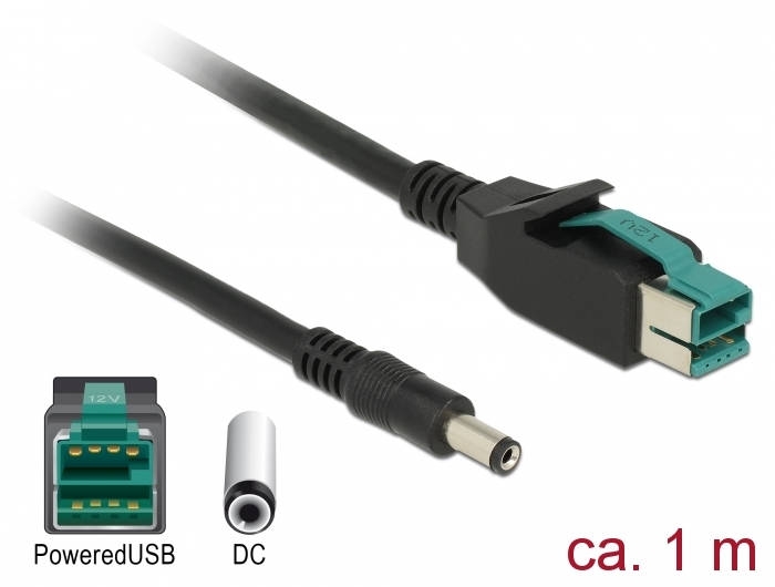 Delock Powered USB-Kabel - USB PlusPower (12 V)