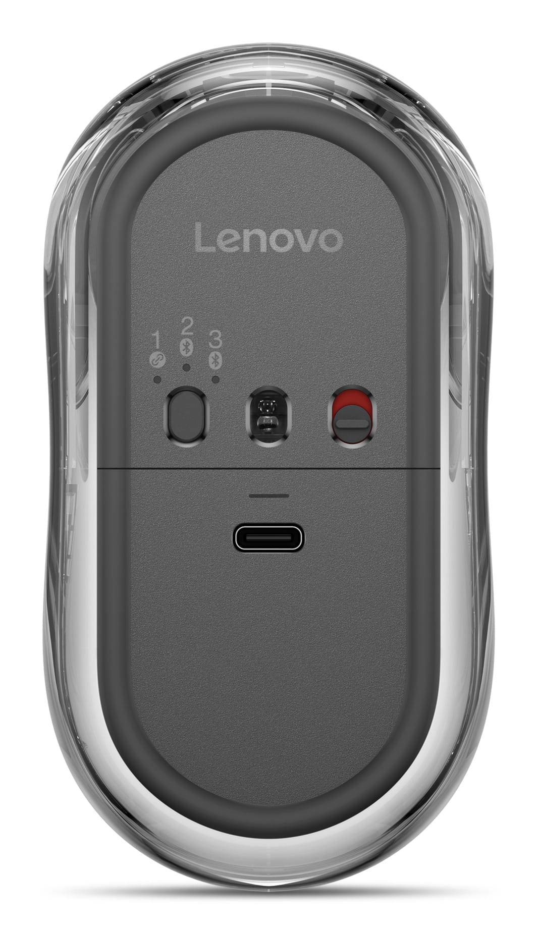 Lenovo 8000, Beidhändig, Optisch, Bluetooth + USB Type-A, 4000 DPI, Grau