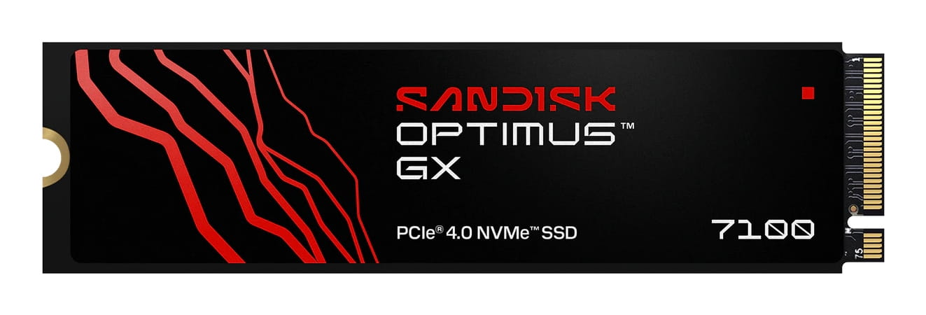 SanDisk Optimus GX 7100 - SSD - 1 TB - intern - M.2 2280 - PCIe 4.0 x4 (NVMe)