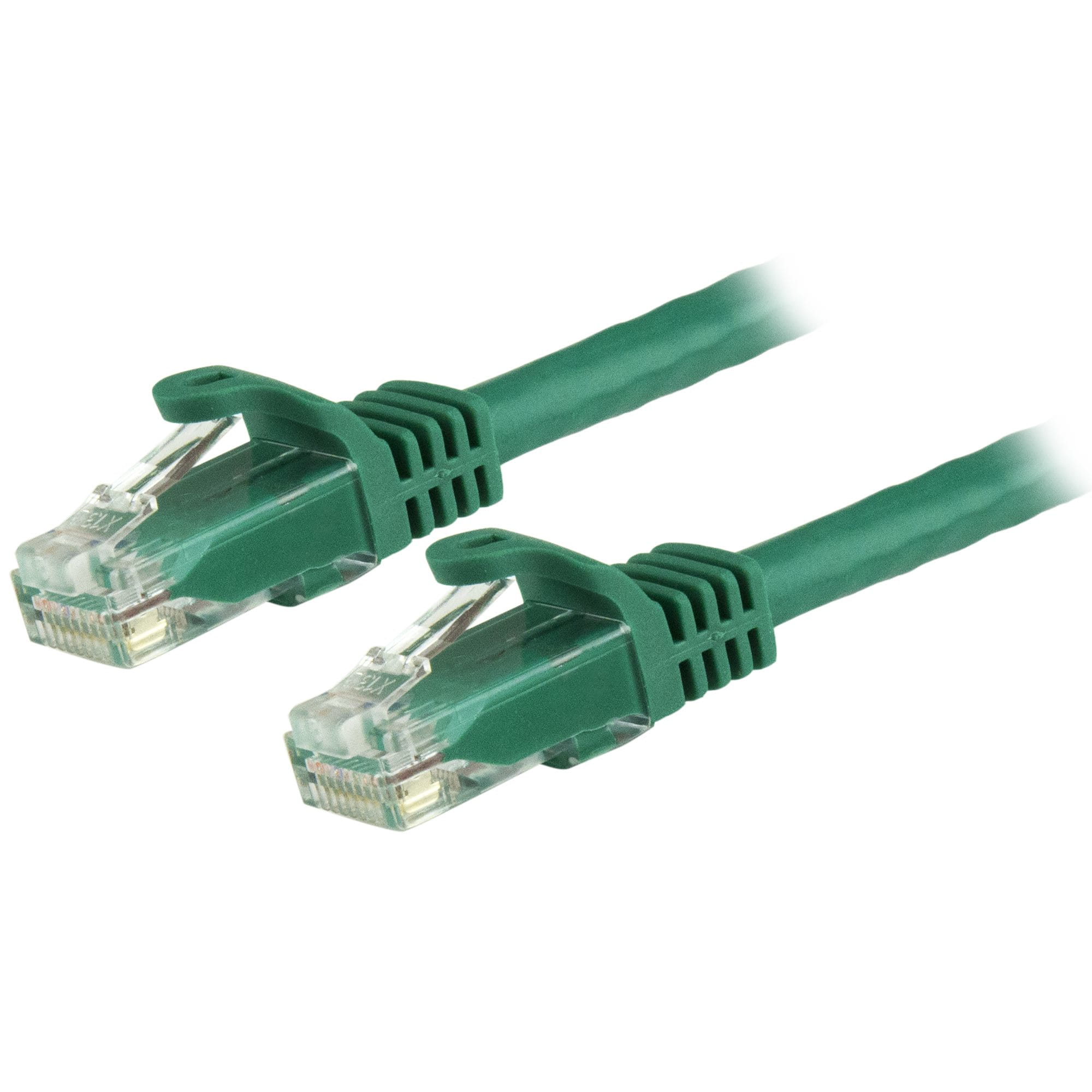 StarTech.com 50cm CAT6 Ethernet Cable, 10 Gigabit Snagless RJ45 650MHz 100W PoE Patch Cord, CAT 6 10GbE UTP Network Cable w/Strain Relief, Green, Wiring is UL Certified/TIA - Category 6 - 24AWG (N6PATC50CMGN)