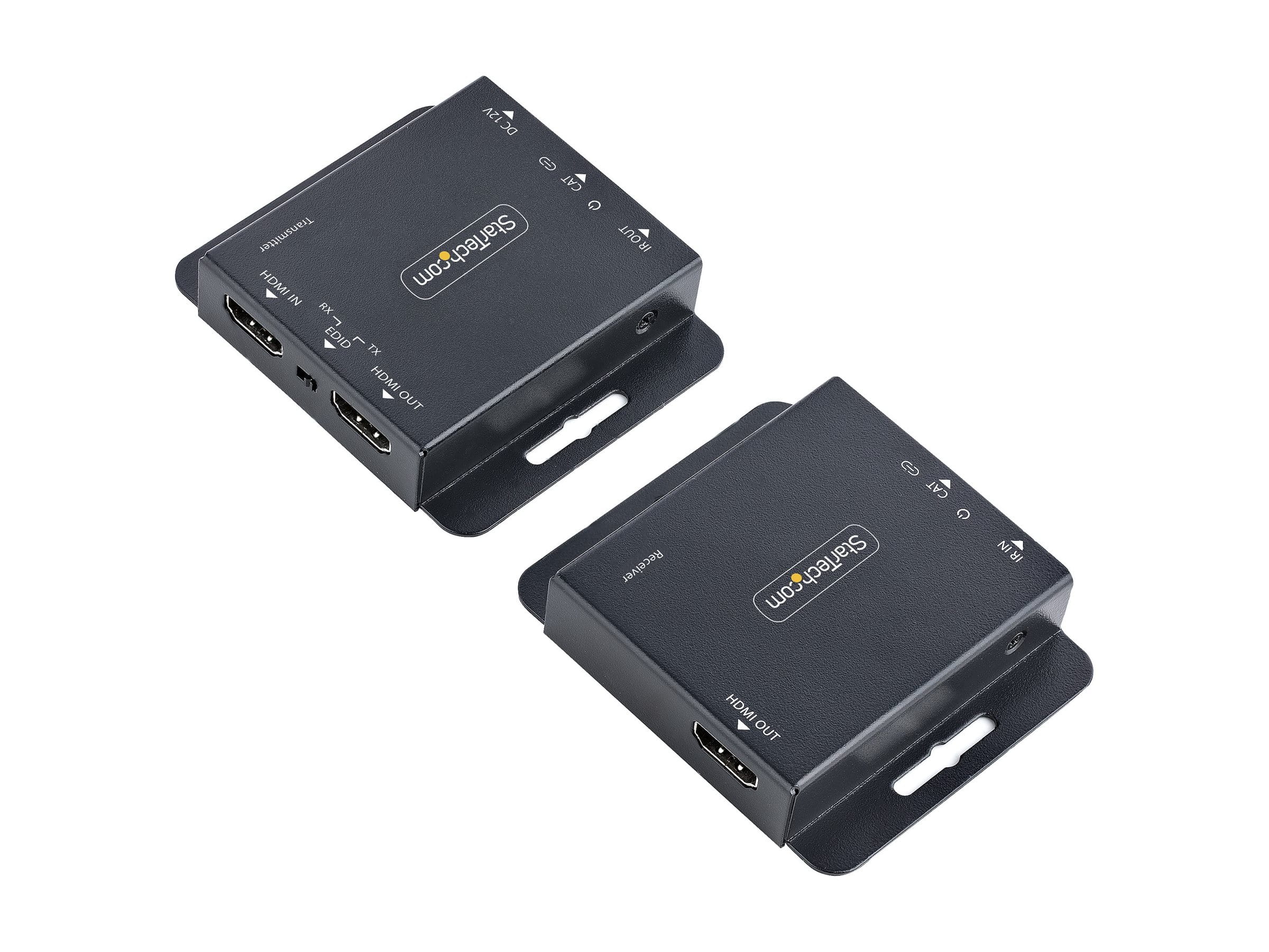 StarTech.com HDMI Ethernet Extender über CAT6/CAT5, 4K 30Hz/40 m oder 1080p/70 m, HDMI over Ethernet/IP Extender, HDMI Lan Transmitter und Receiver Kit, HDMI Verlängerung, IR (EXTEND-HDMI-4K40C6P1)
