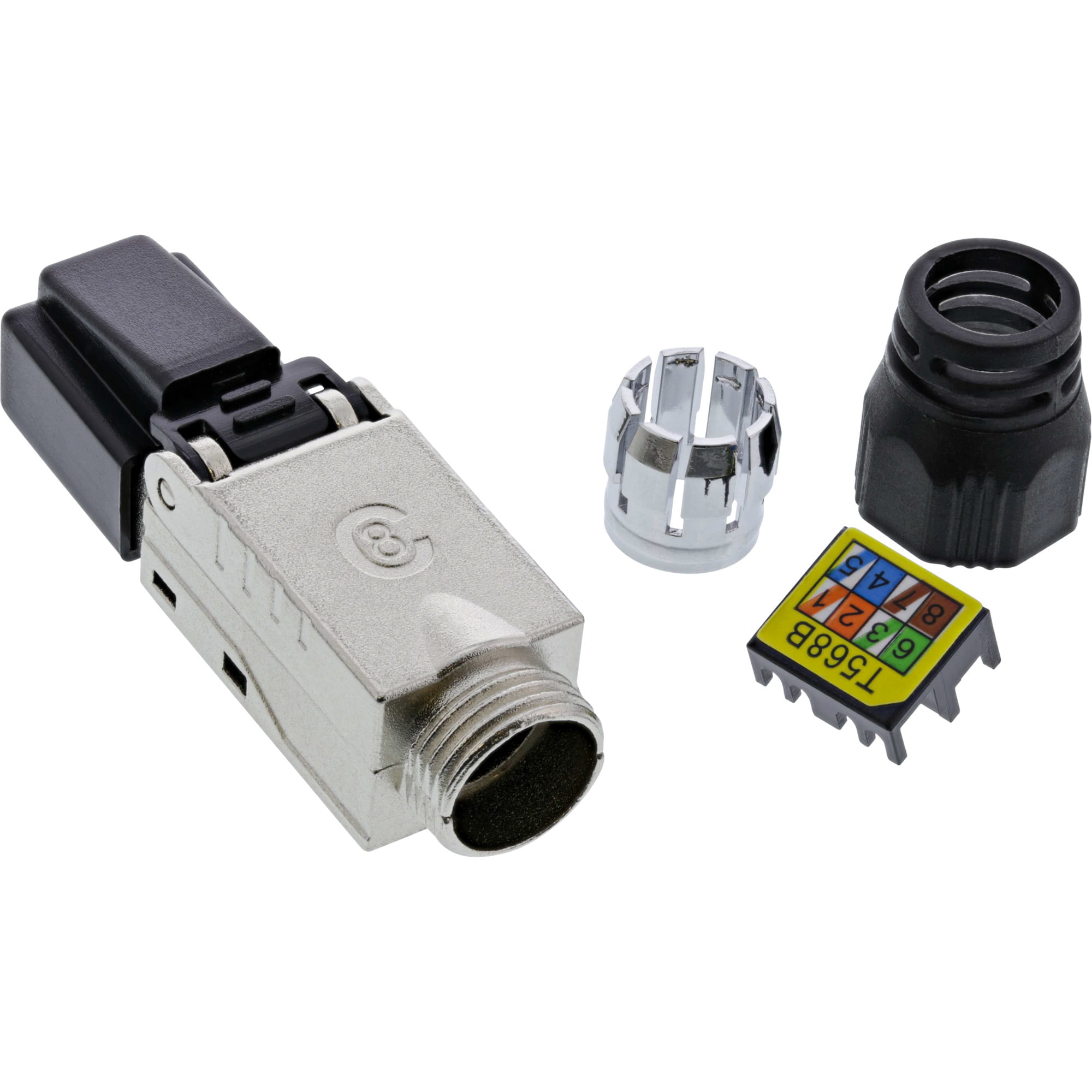 InLine RJ45 Stecker Cat.8.1 2000MHz - feldkonfektionierbar - geschirmt - Schraubv.