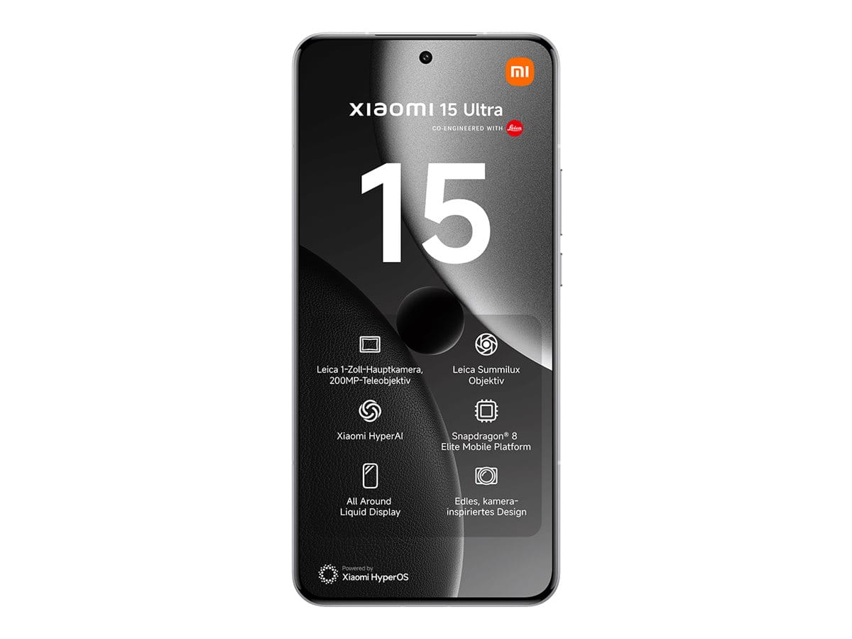 Xiaomi 15 Ultra - 5G Smartphone - Dual-SIM - RAM 16 GB / Interner Speicher 512 GB - OLED-Display - 6.73" - 3200 x 1440 Pixel (120 Hz)