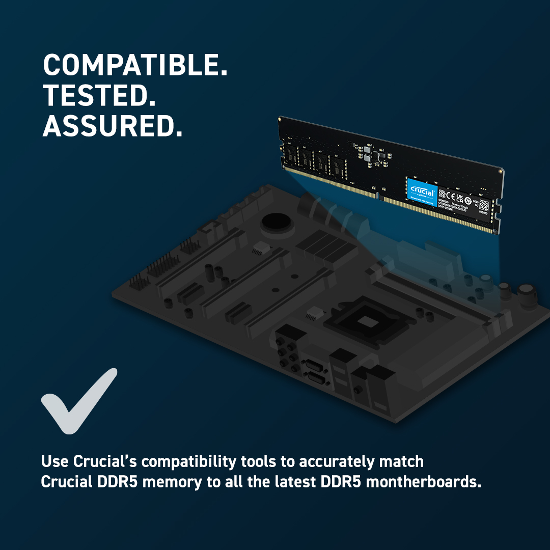 Crucial DDR5 - Kit - 32 GB: 2 x 16 GB - DIMM