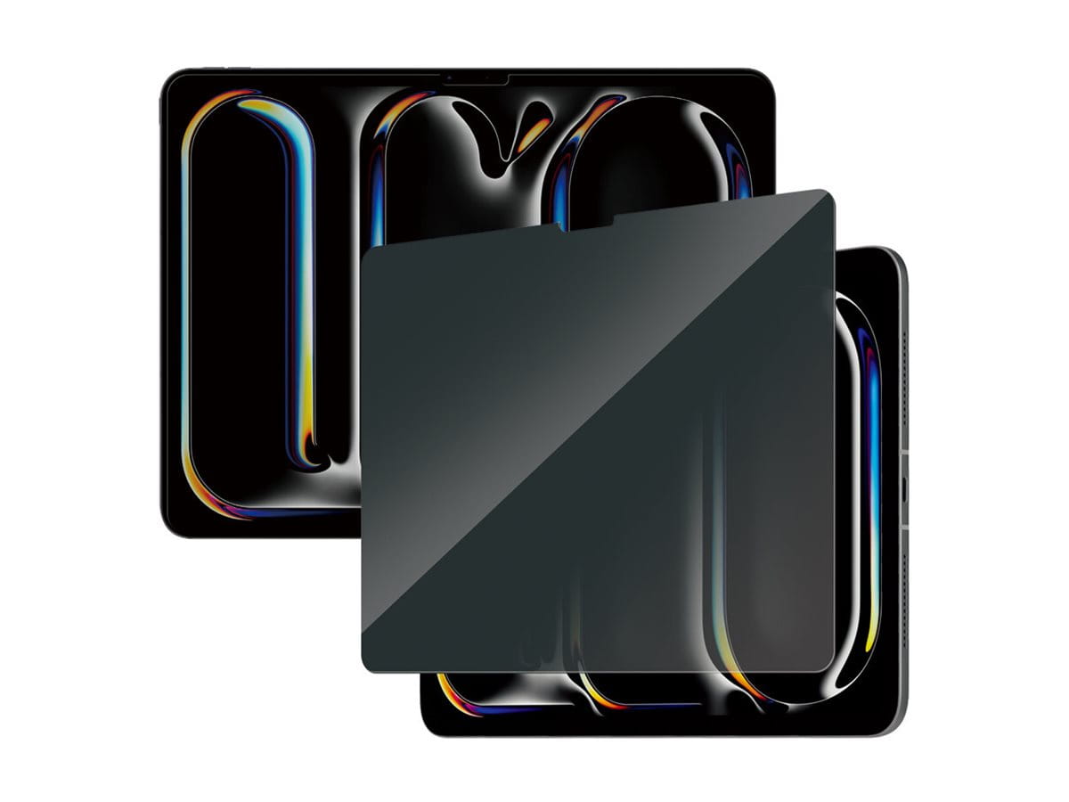 PanzerGlass Bildschirmschutz für Tablet - ultrabreite Passform - Glas - mit Sichtschutzfilter - 13" - Rahmenfarbe schwarz - für Apple 13-inch iPad Air (M2, M3)