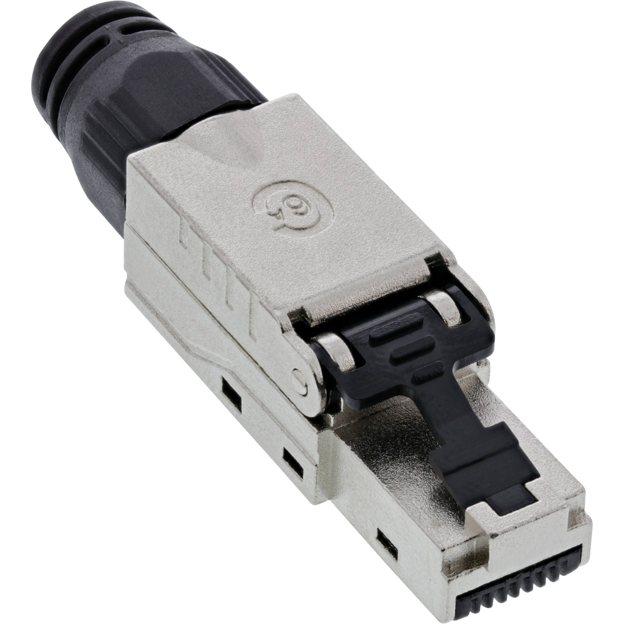 InLine RJ45 Stecker Cat.6A 500MHz - feldkonfektionierbar - geschirmt - Schraubv.
