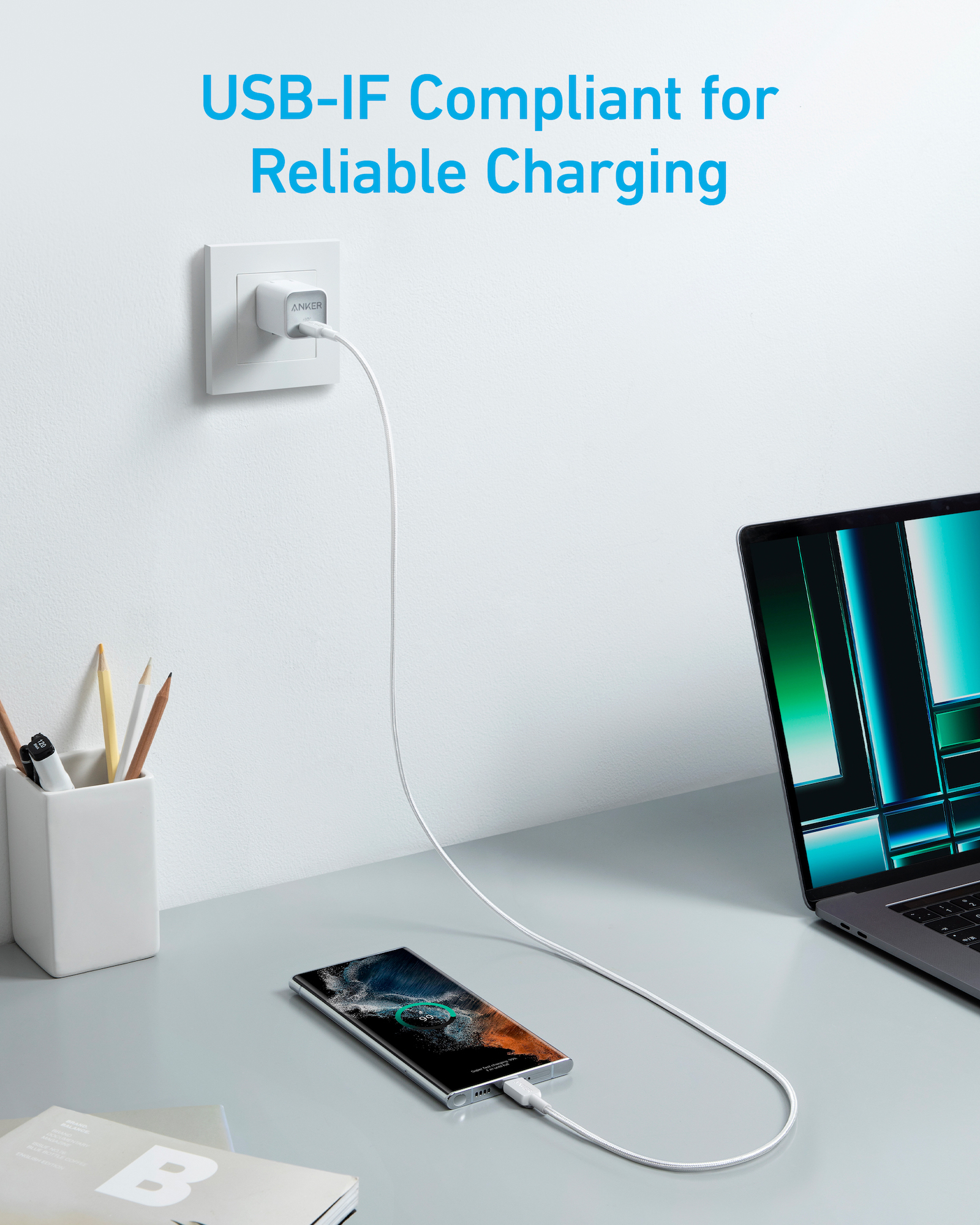 Anker Innovations Anker - USB-Kabel - USB-C (M) zu USB-C (M)