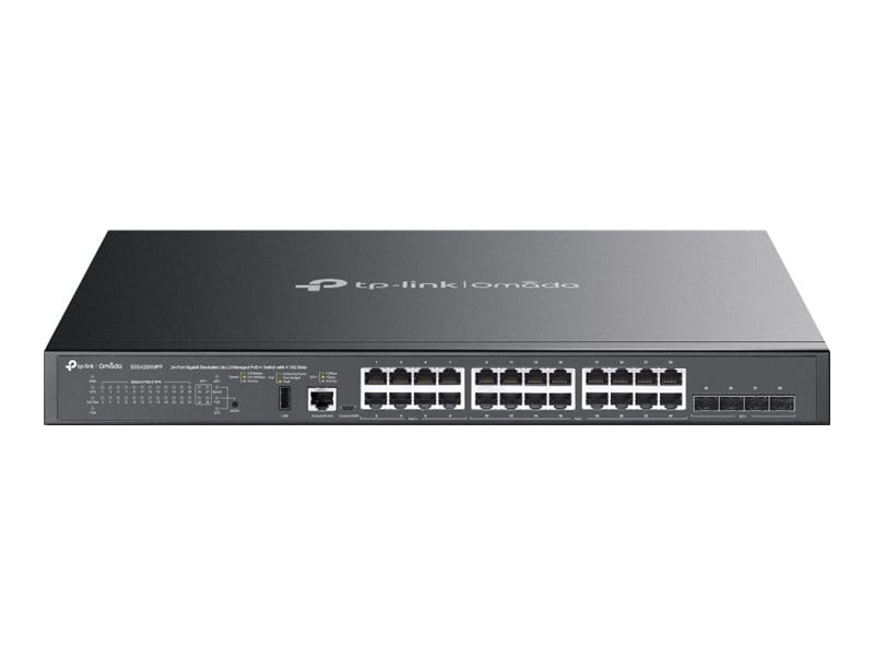 TP-LINK Omada SG5428XMPP V1 - Switch - L3 Lite - managed - 24 x 10/100/1000 (PoE++)