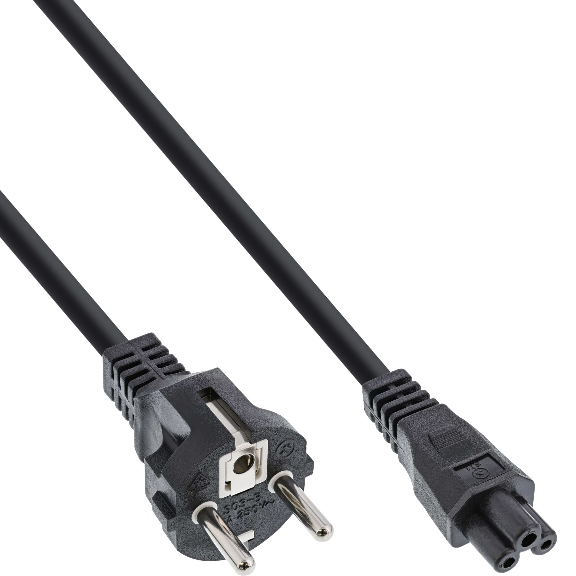 InLine Netzkabel für Notebook - 3pol C5 Kupplung - schwarz - 10m