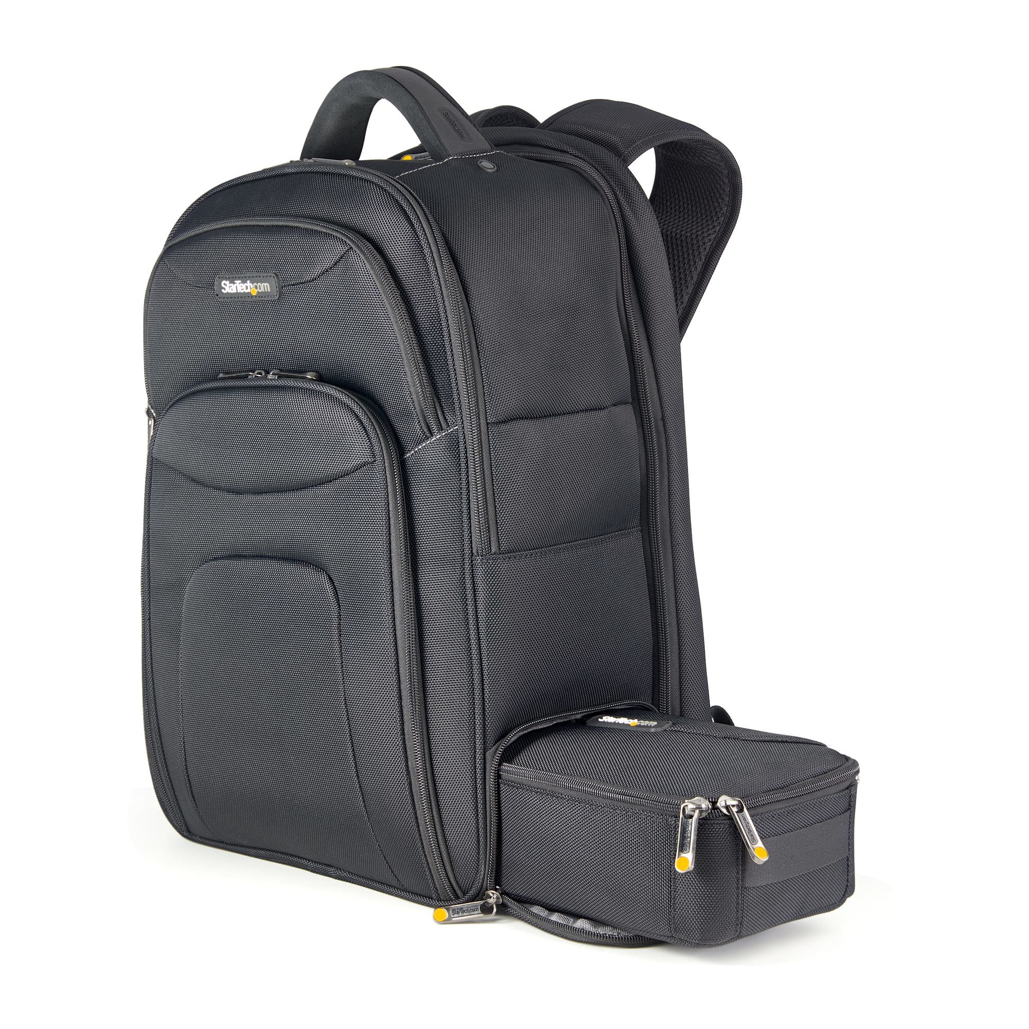 StarTech.com 17.3" Laptop Rucksack mit abnehmbarer Zubehörtasche - Ergonomischer IT Rucksack für IT Techniker/Profi - Robuster Notebook/Laptop Rucksack - Gepolsterter Business Rucksack (NTBKBAG156)