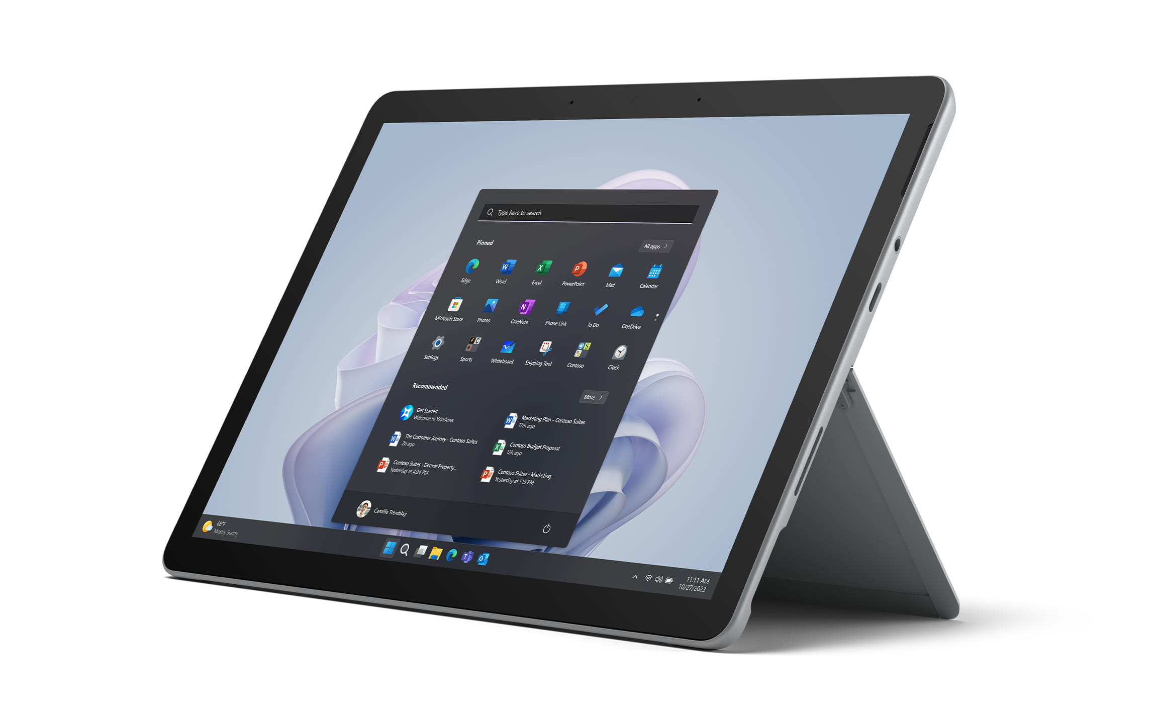 Microsoft Surface Go 4 for Business - Tablet - Intel N-series N200 / 1 GHz - Win 10 Pro - UHD Graphics - 8 GB RAM - 64 GB SSD UFS - 26.7 cm (10.5")