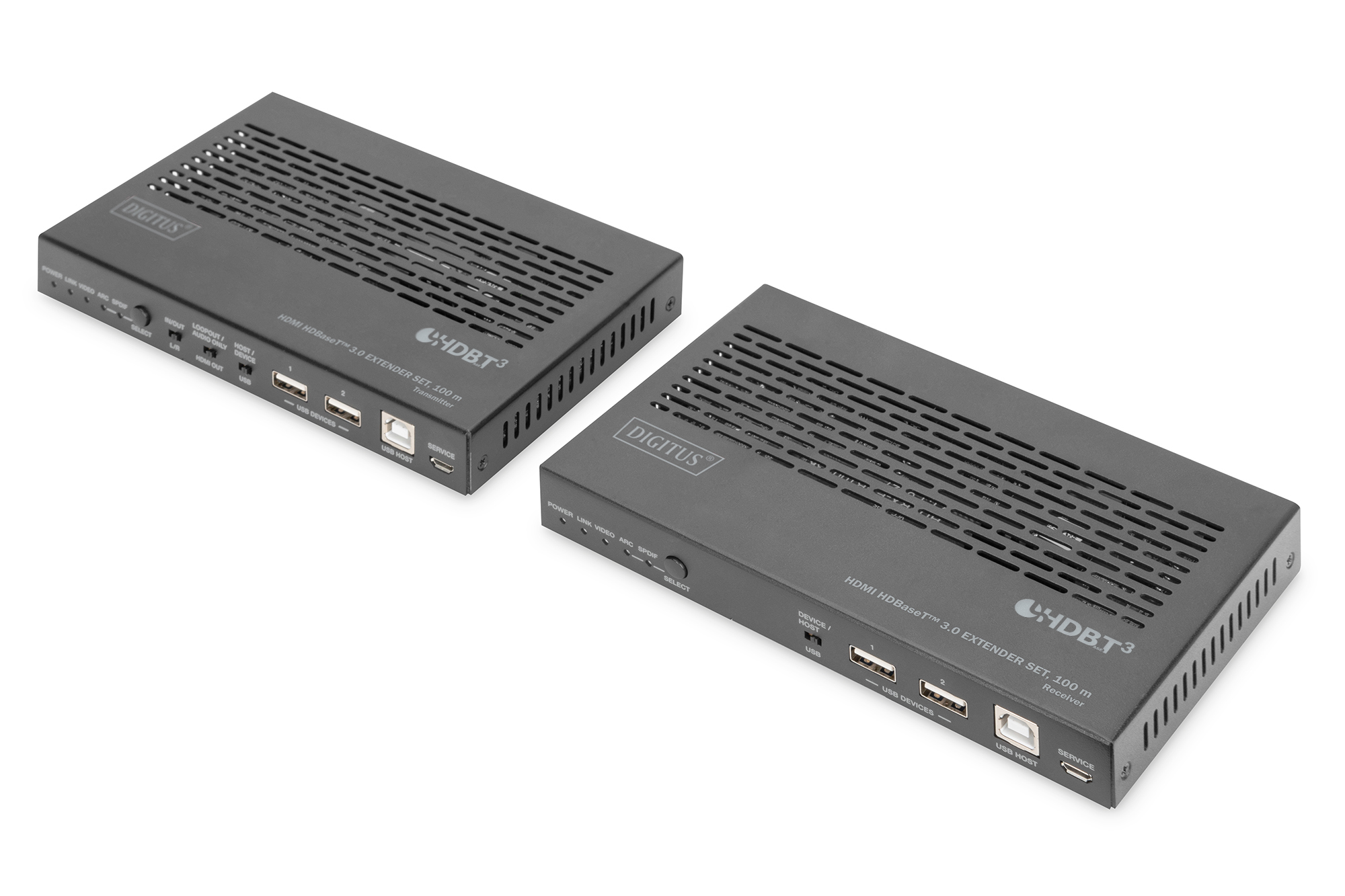 DIGITUS DS-55523 - Sender und Empfänger - KVM-/Audio-/USB-/serieller