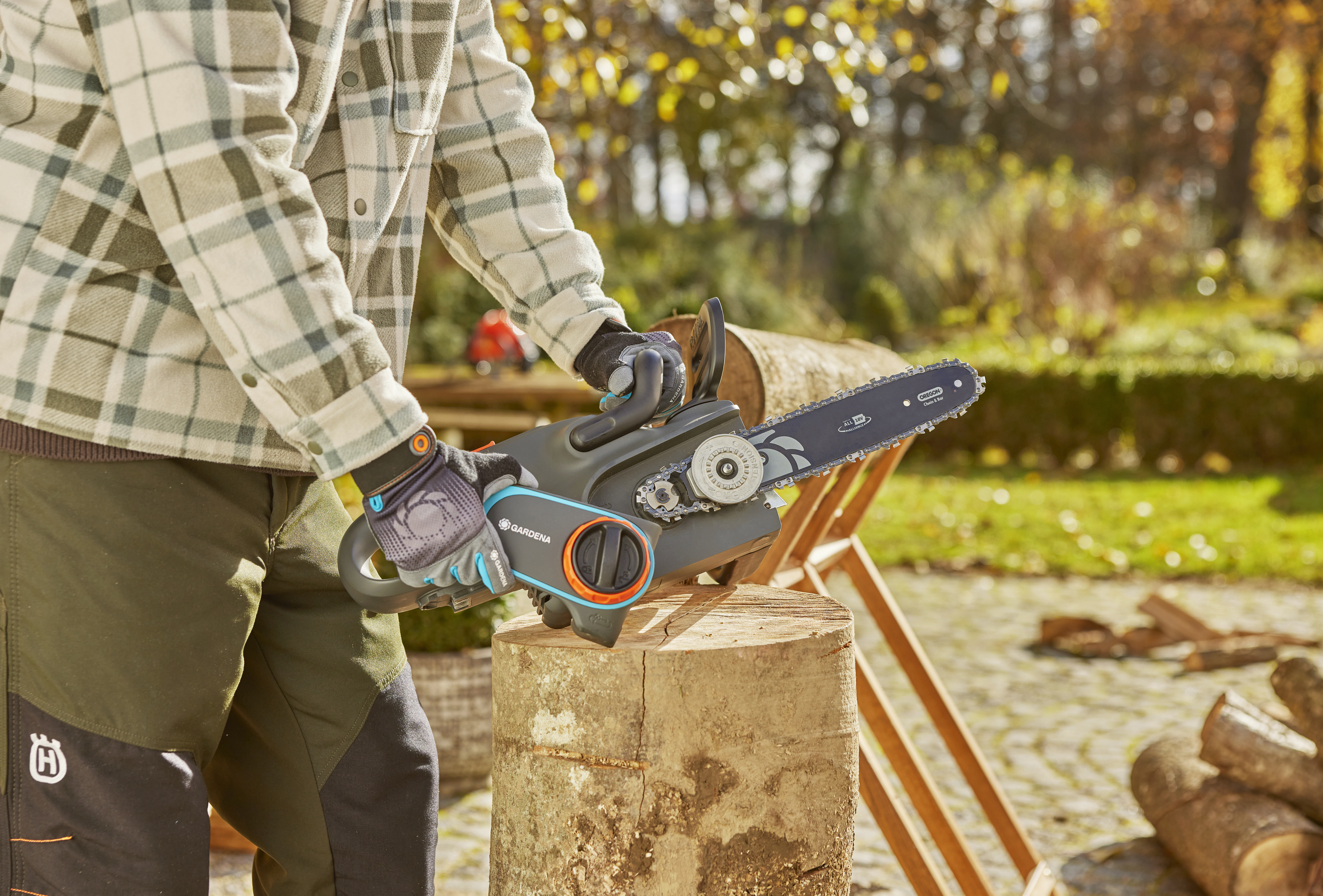 Gardena 14792-20, Gardena, Halbmeißel, 76,2 / 8 mm (3 / 8"), 1,1 mm, 63,5 cm, PowerSaw 250/18V