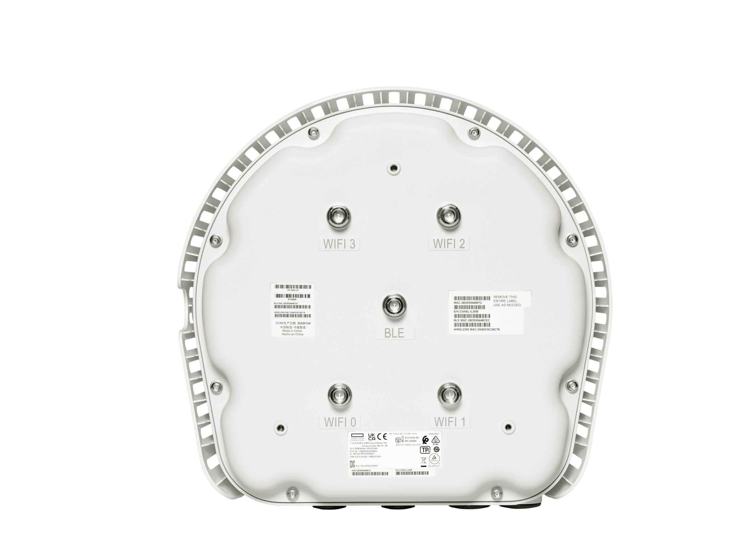 HPE Aruba Networking AP-584 (RW) - Accesspoint - Wi-Fi 6
