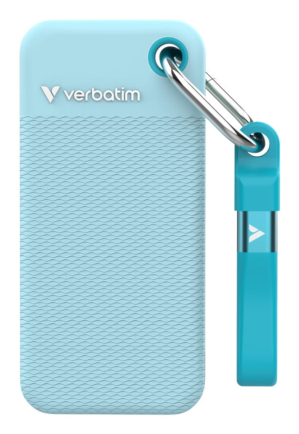 Verbatim Pocket - Color Edition - SSD - 1 TB - Schlüsselanhänger mit Kabelanschluss - extern (tragbar)